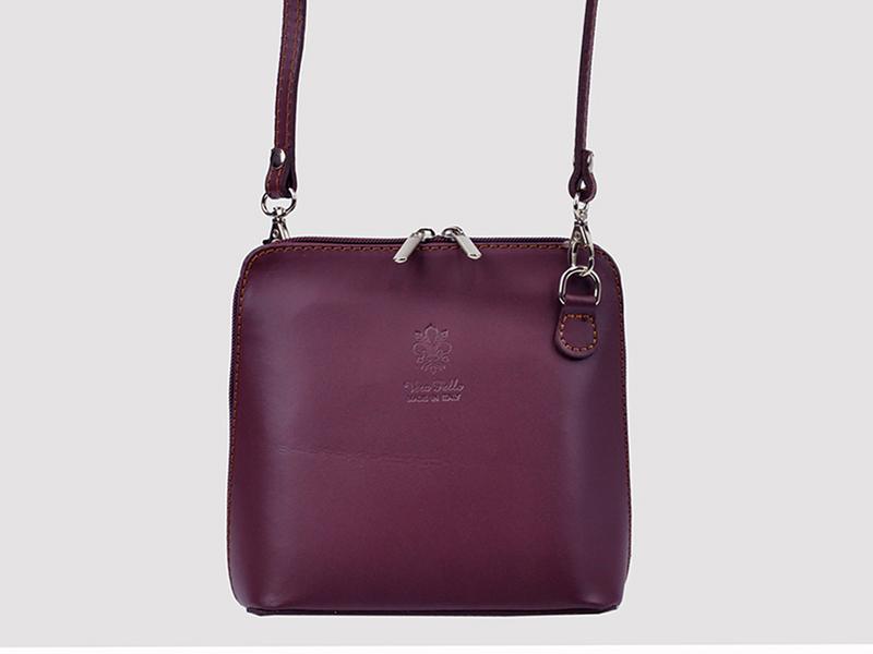 Fialová Kožená kabelka Barberinis 2071