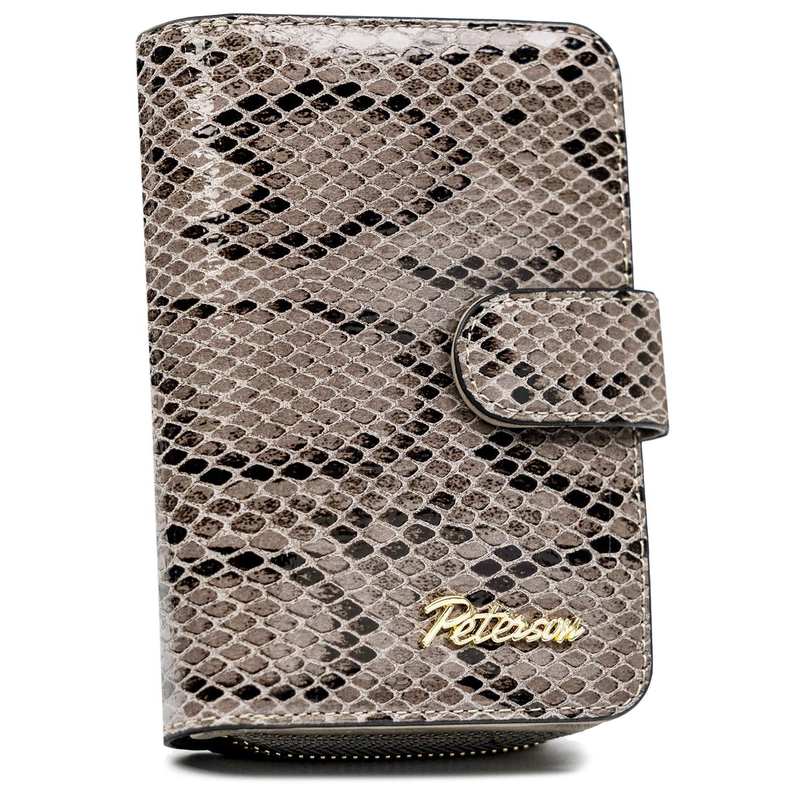 Šedá Peněženka Peterson 206-MS NTP