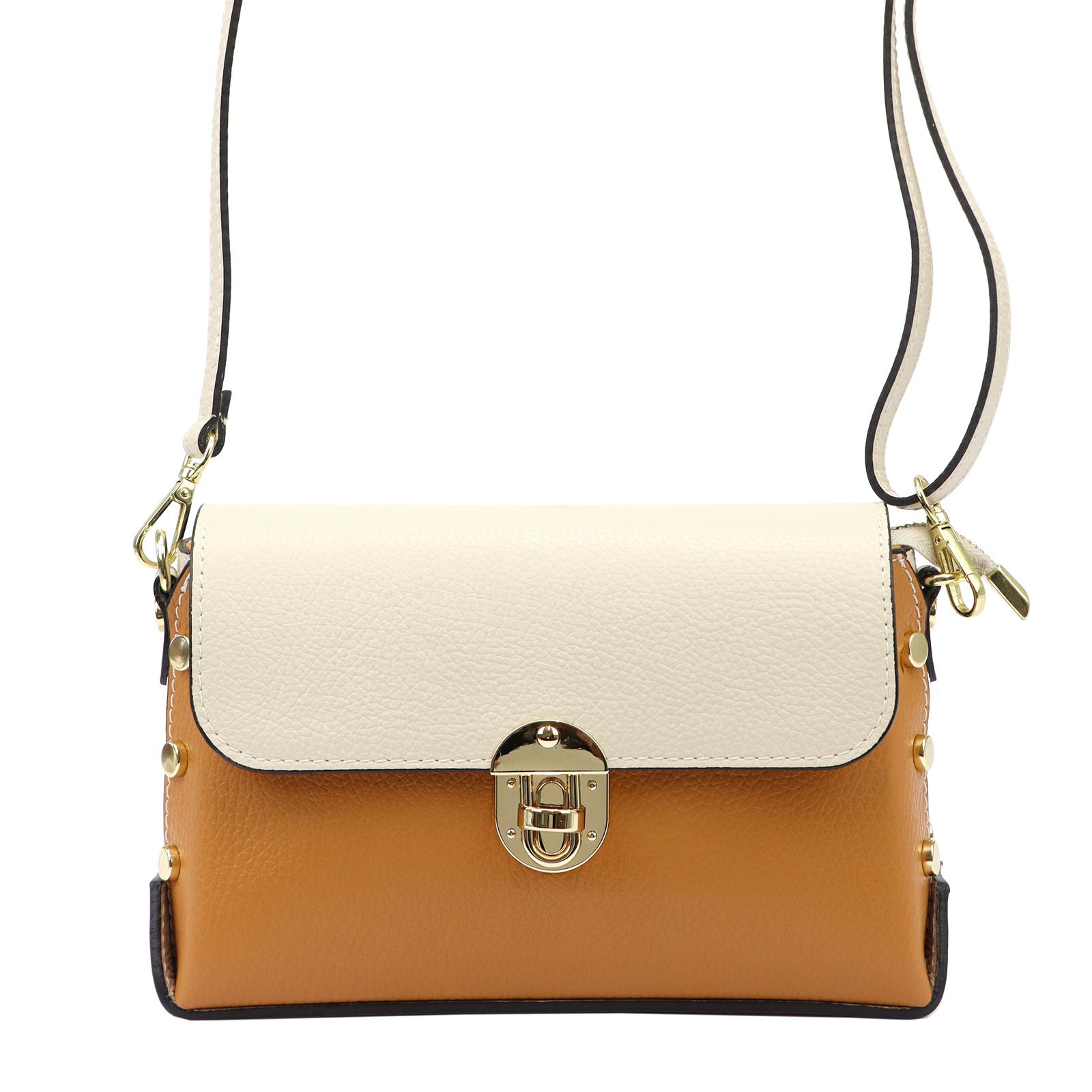 Béžová Kožená kabelka Luka ORALLOD 250-02