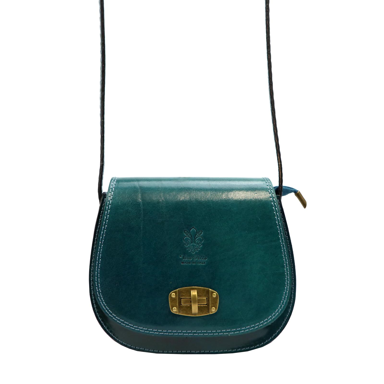 Modrá Kožená kabelka Gregorio 711