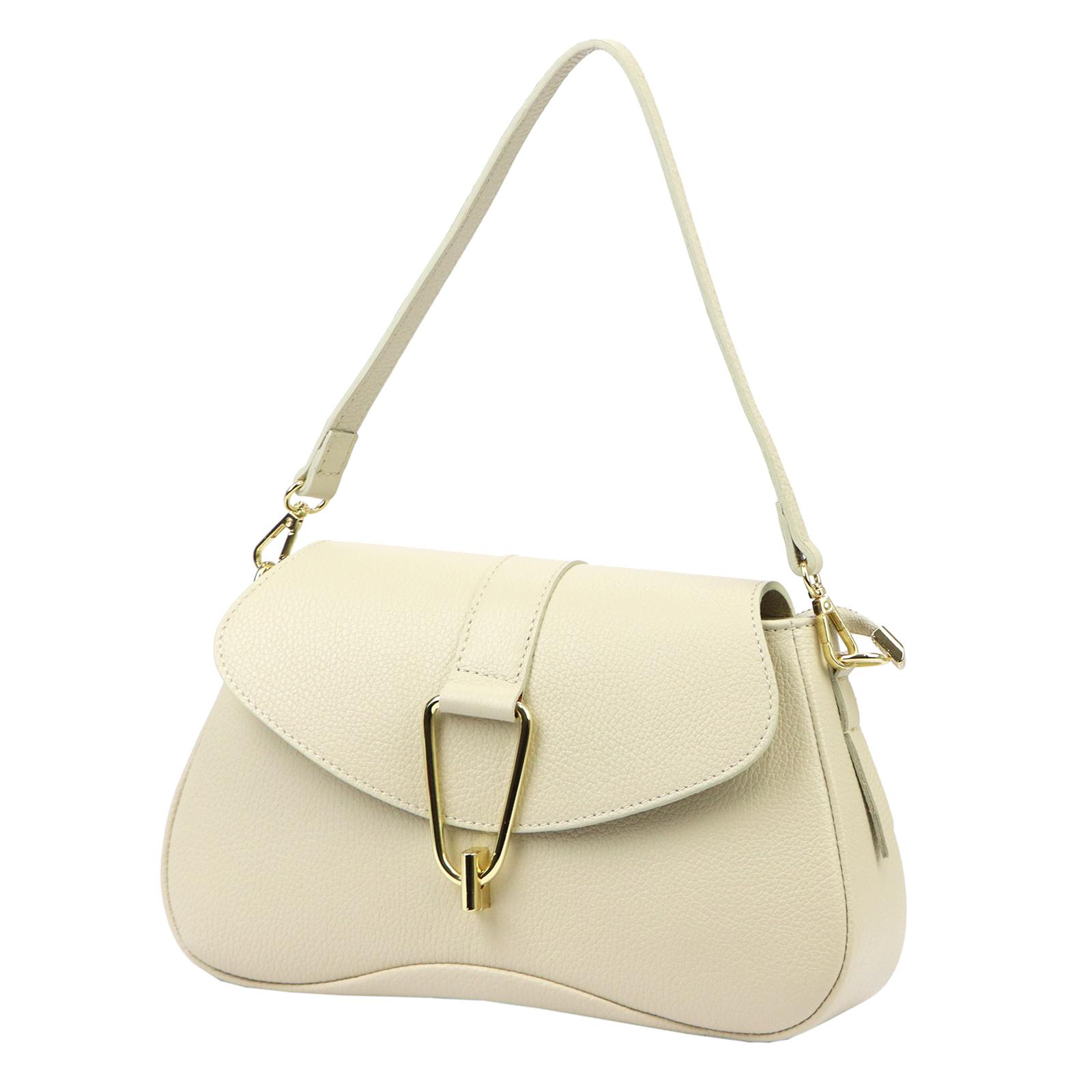 Béžová Kožená kabelka Luka ORALLOD 130-42