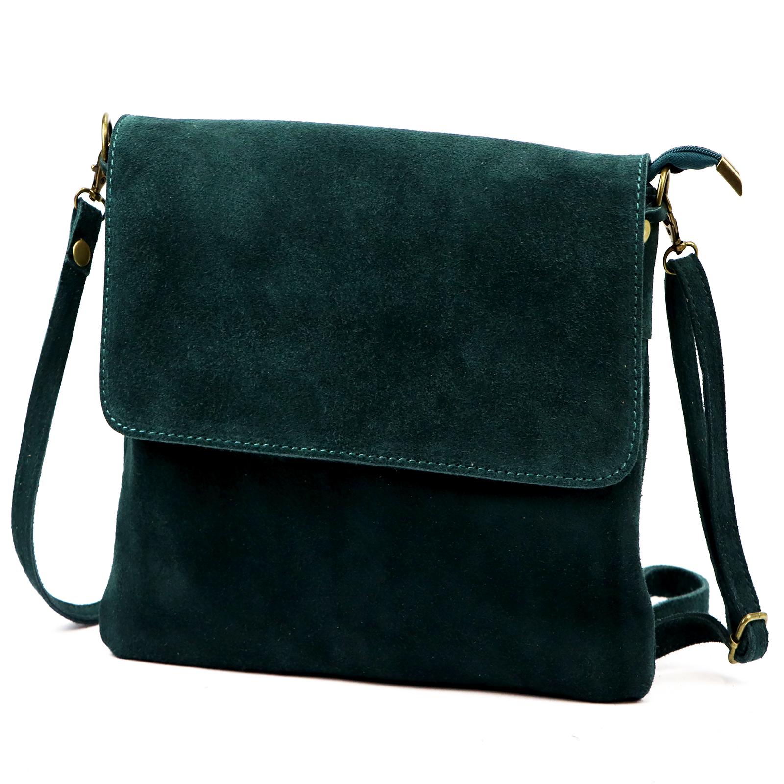 Zelená Kožená kabelka Luka 090-42