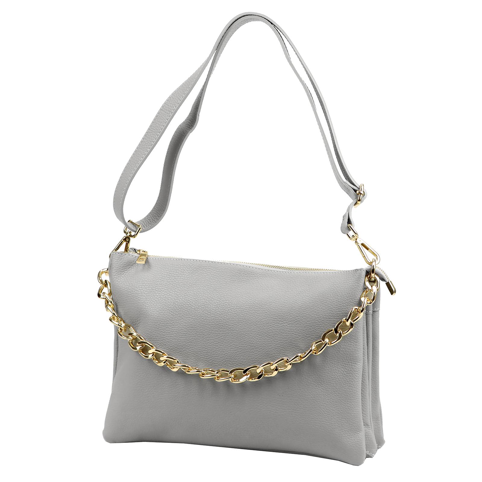 Šedá Kožená kabelka Luka ORALLOD 700-32