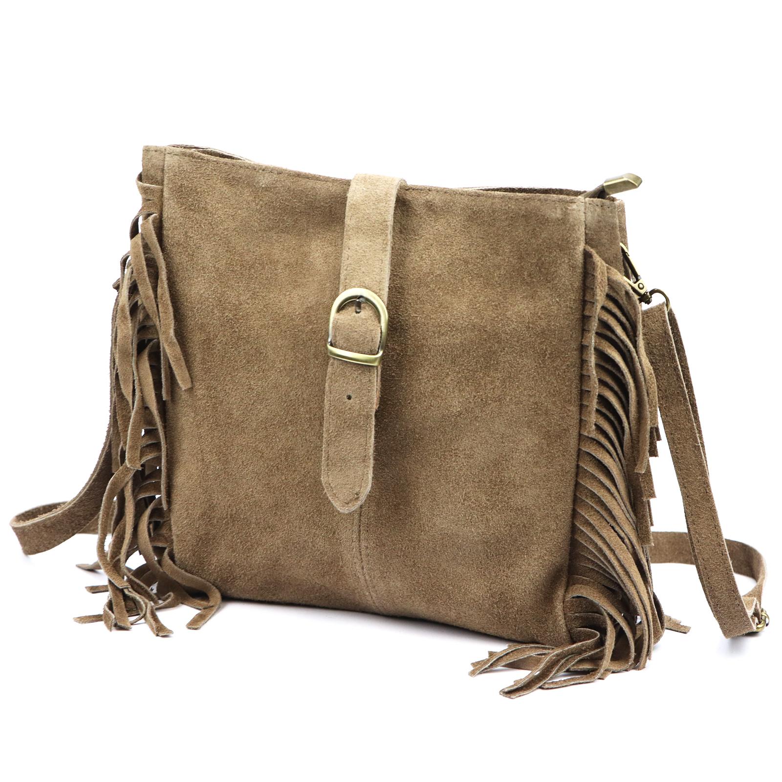 Hnědá Kožená kabelka Luka 170-52