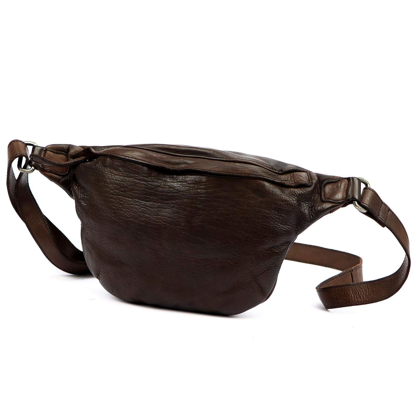 Hnědá Kožená kabelka Nordee SV-659