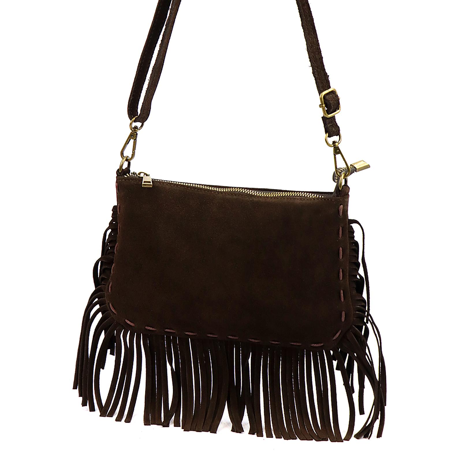 Hnědá Kožená kabelka Luka 580-52