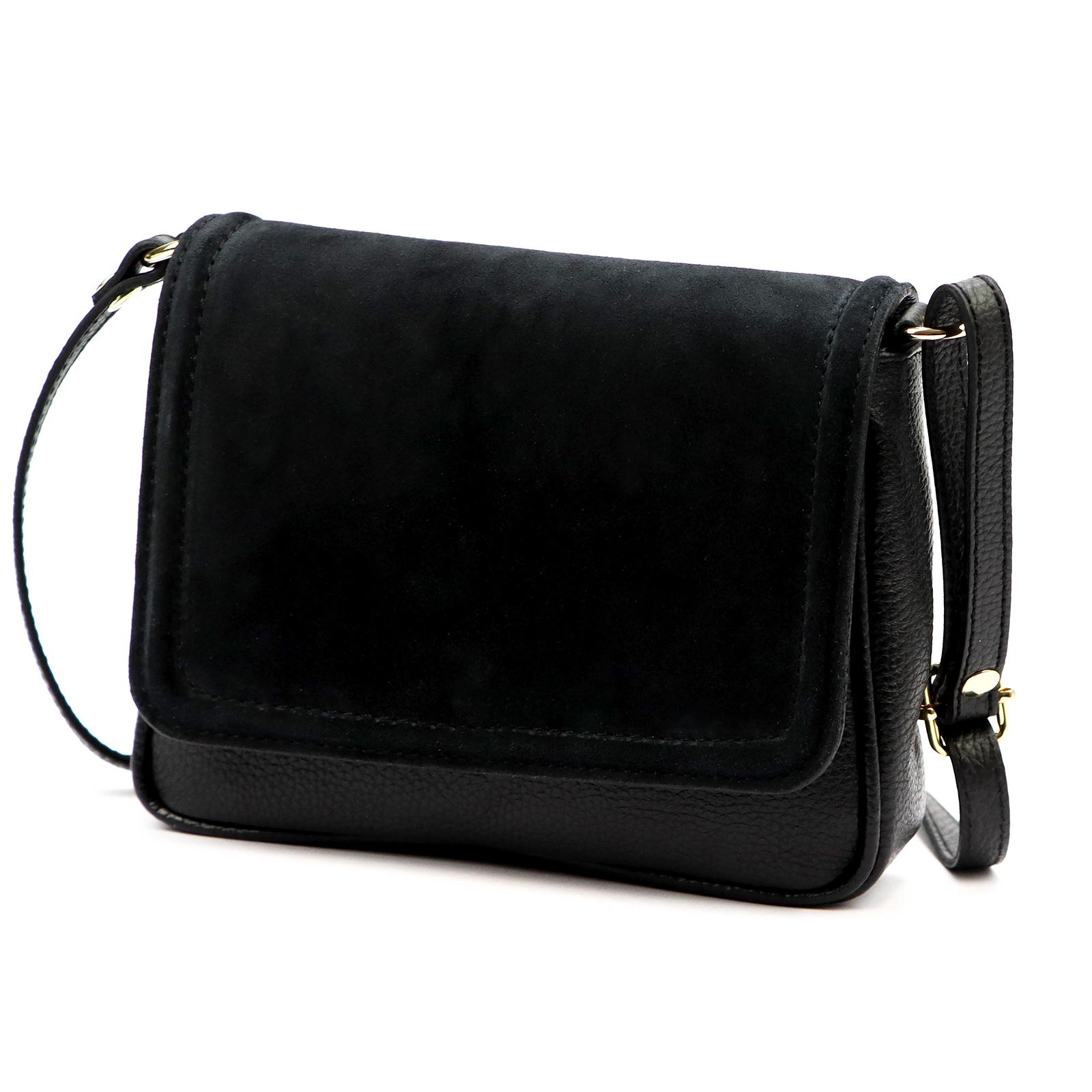 Černá Kožená kabelka Luka 610-62