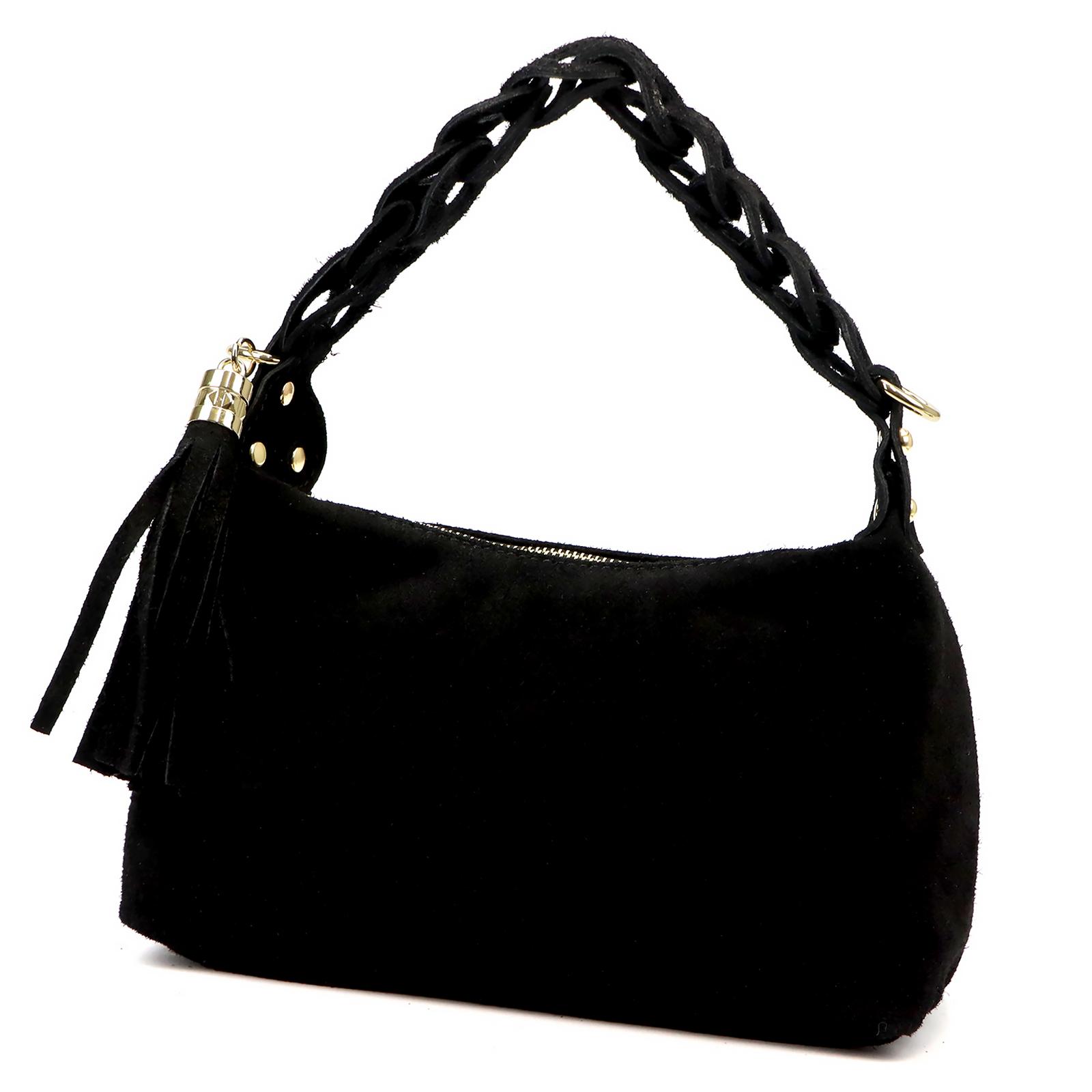 Černá Kožená kabelka Luka 230-62