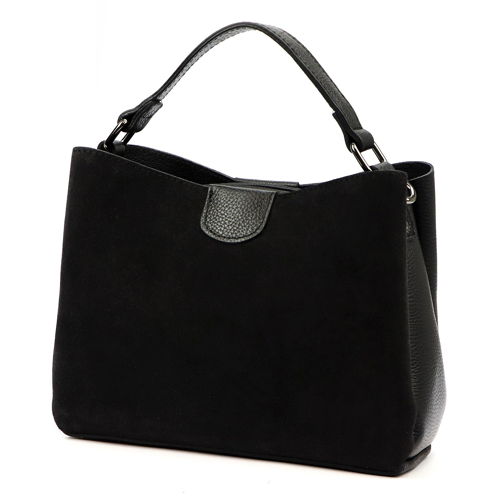 Černá Kožená kabelka Luka 900-62