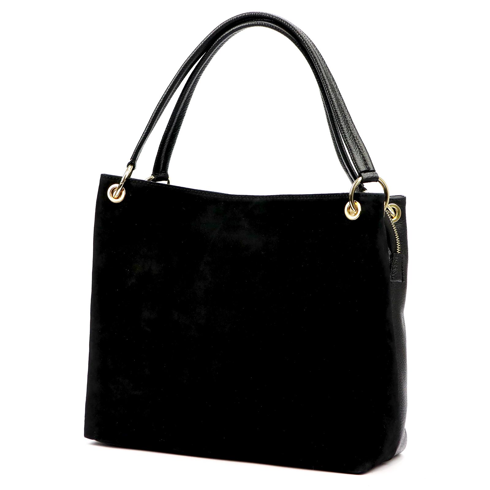 Černá Kožená kabelka Luka 220-62