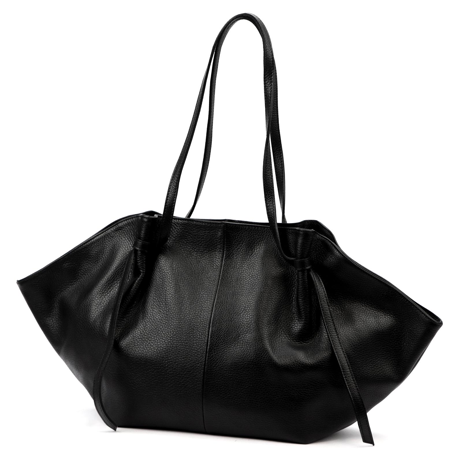 Černá Kožená kabelka Luka ORALLOD 210-62