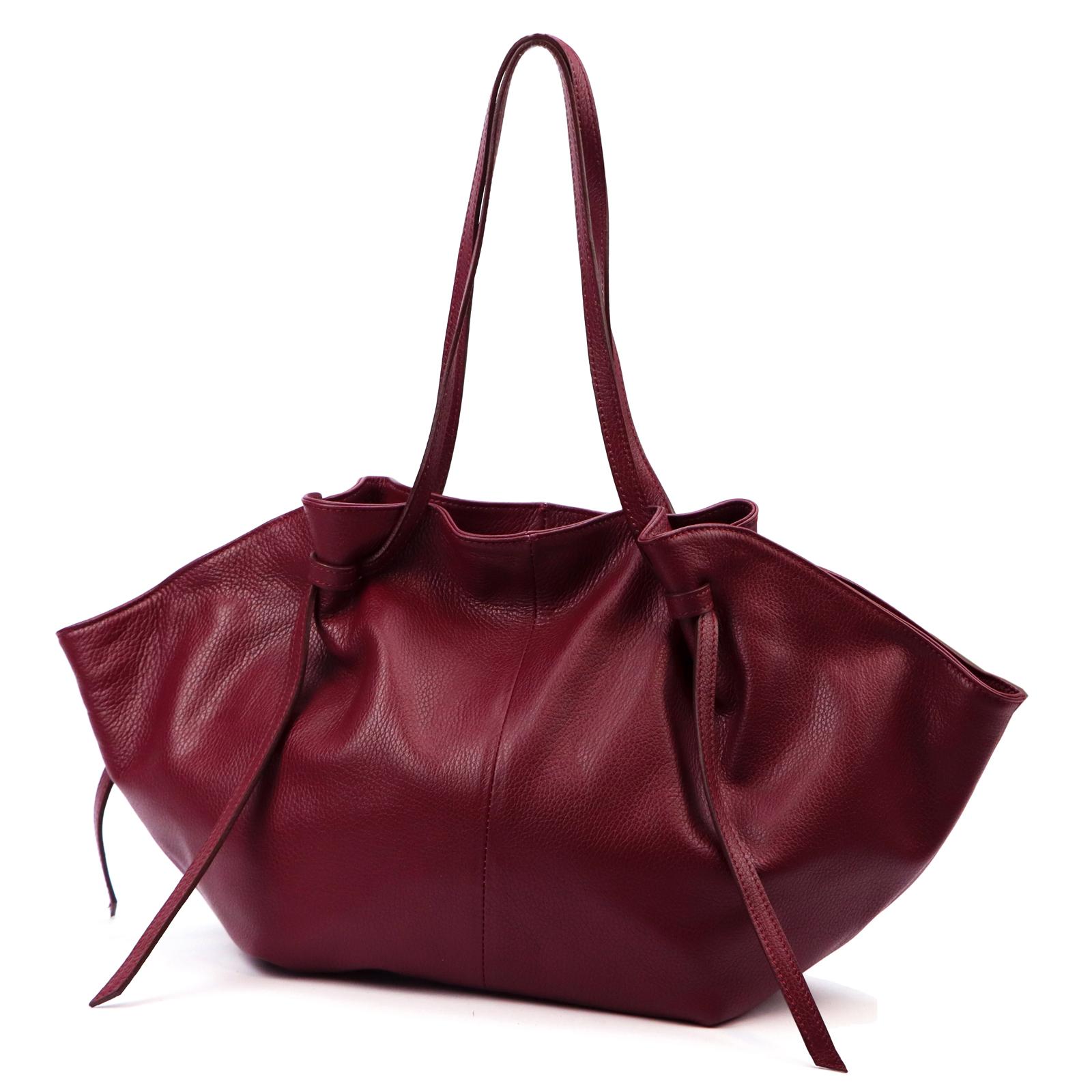 Červená Kožená kabelka Luka ORALLOD 210-62