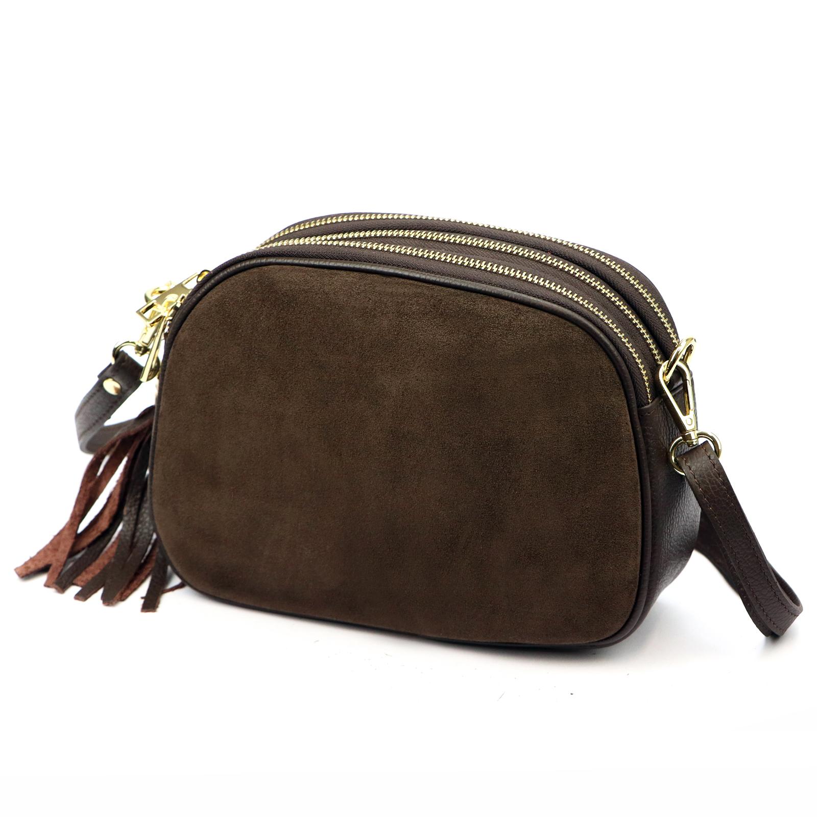 Hnědá Kožená kabelka Luka 530-62