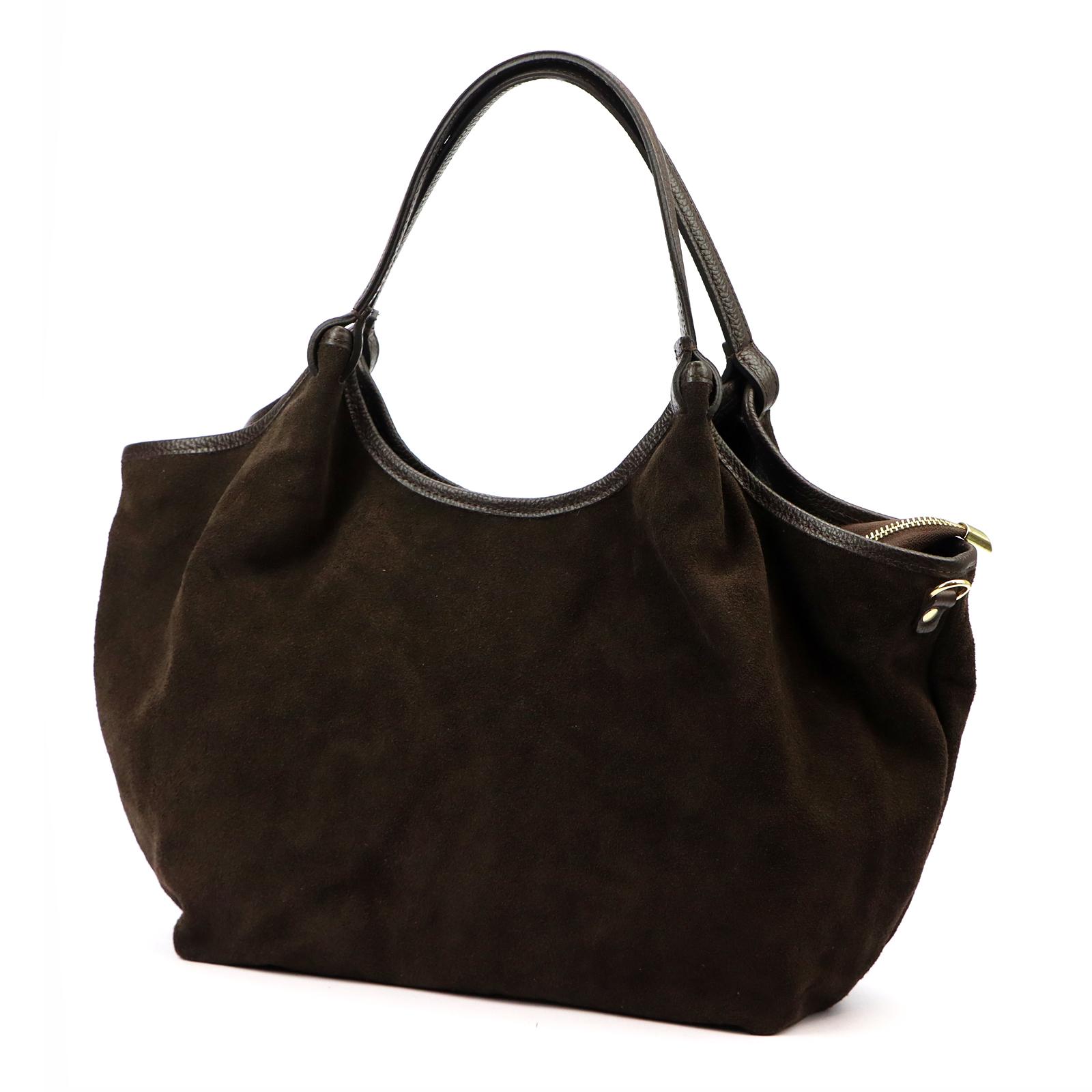 Hnědá Kožená kabelka Luka 130-62