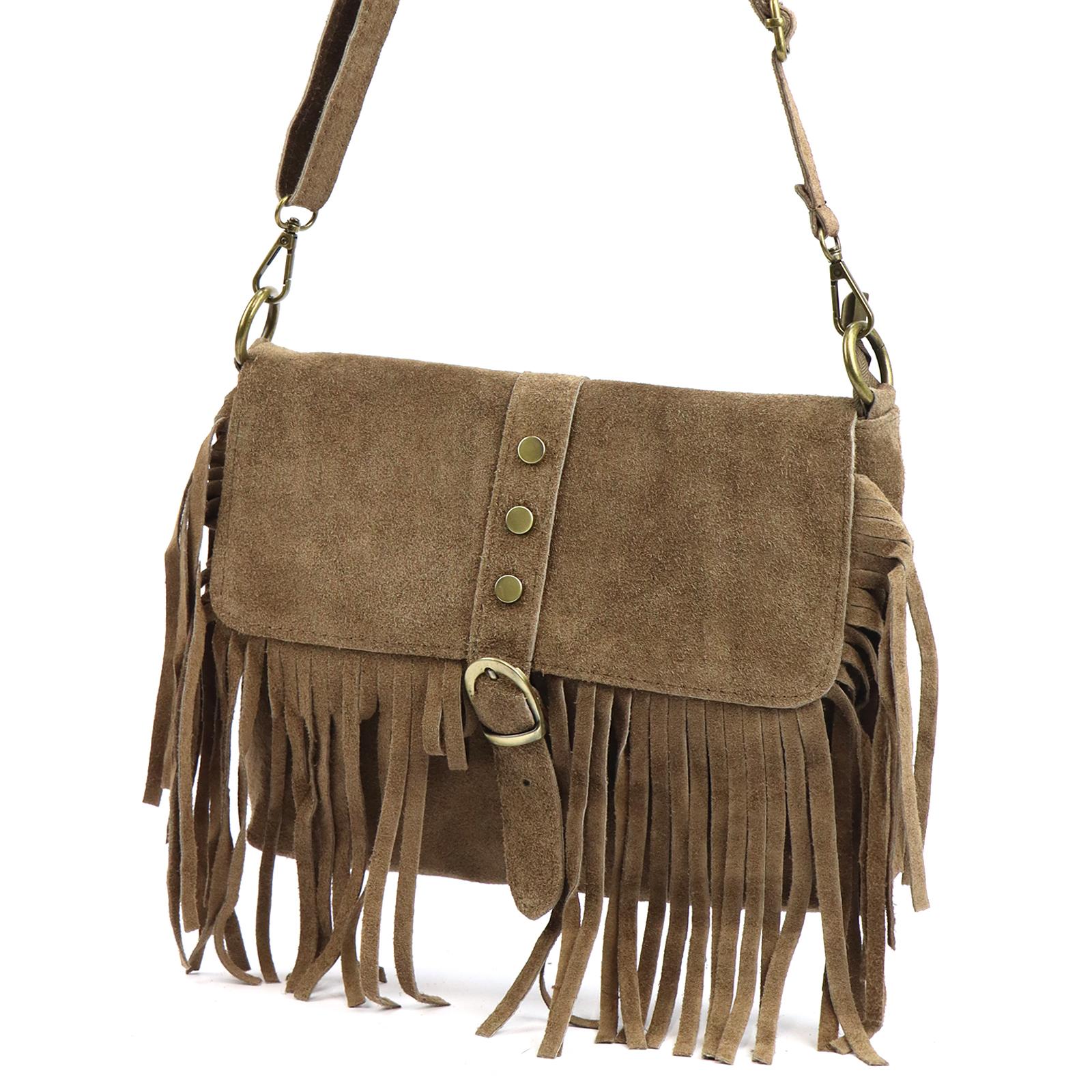 Hnědá Kožená kabelka Luka 470-52