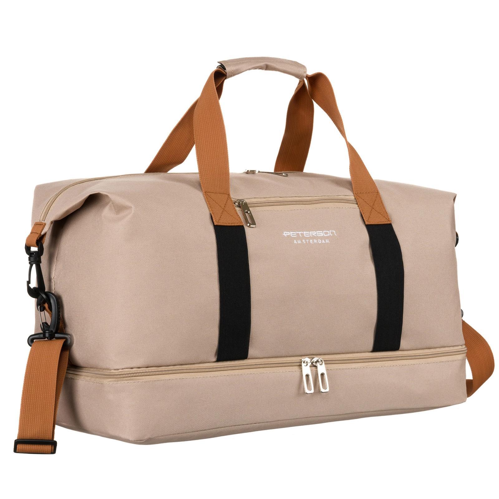 Béžová Cestovní taška Peterson 54132 NTP