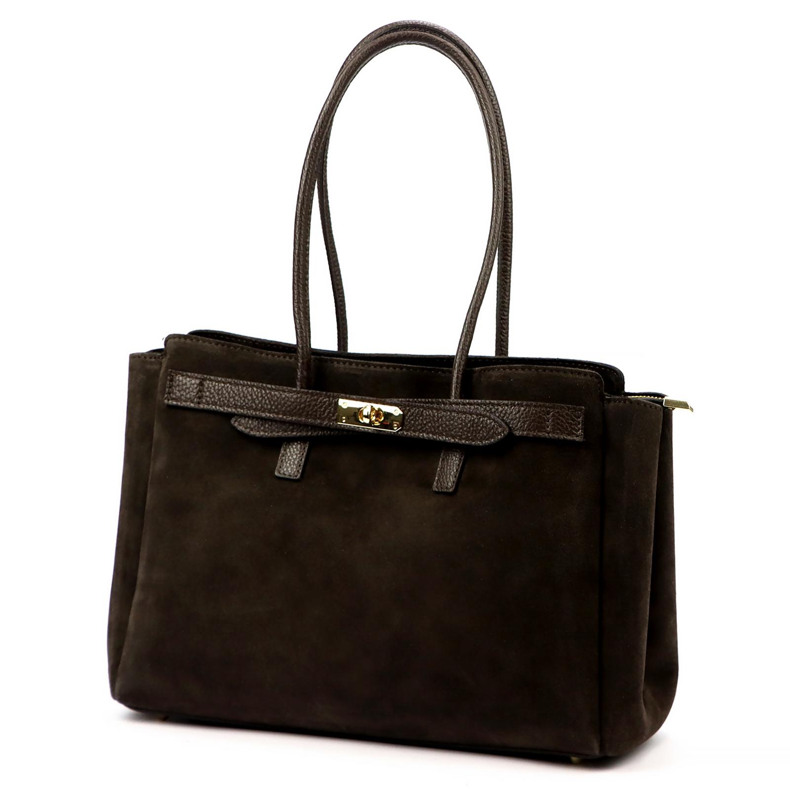 Hnědá Kožená kabelka Camilla 400.01 MUIMERP