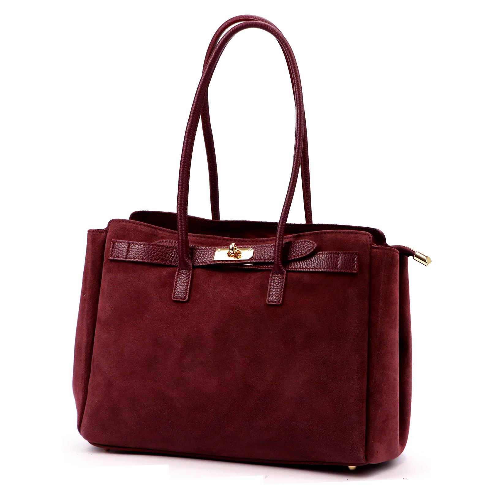 Červená Kožená kabelka Camilla 400.01 MUIMERP