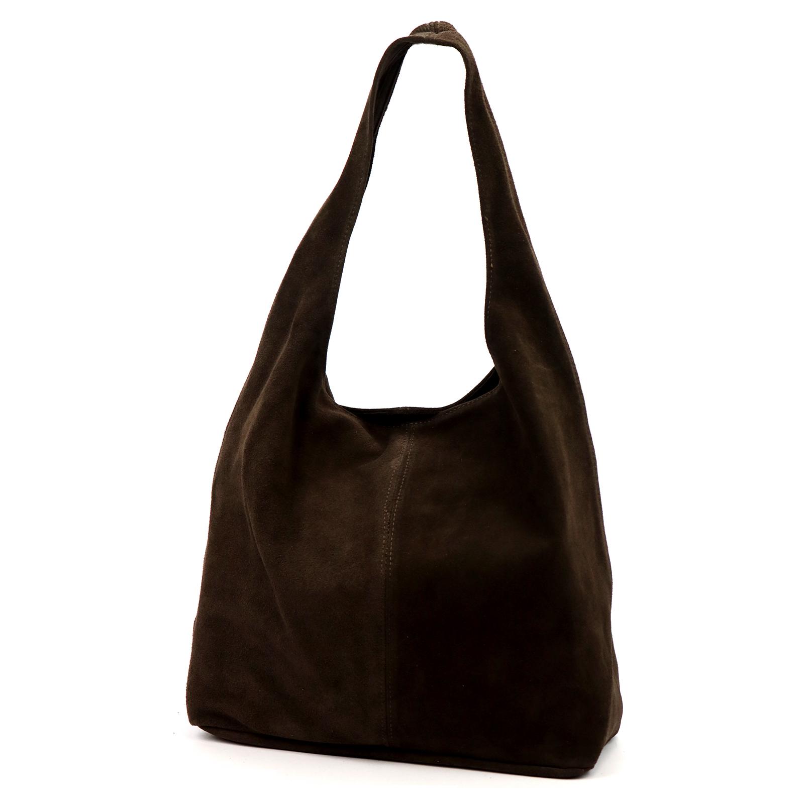 Hnědá Kožená kabelka Luka 830-62