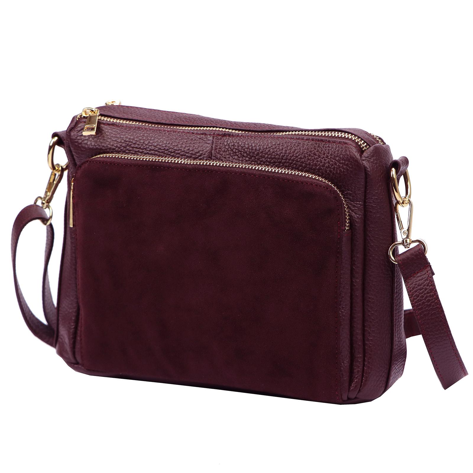 Červená Kožená kabelka Luka 800-62