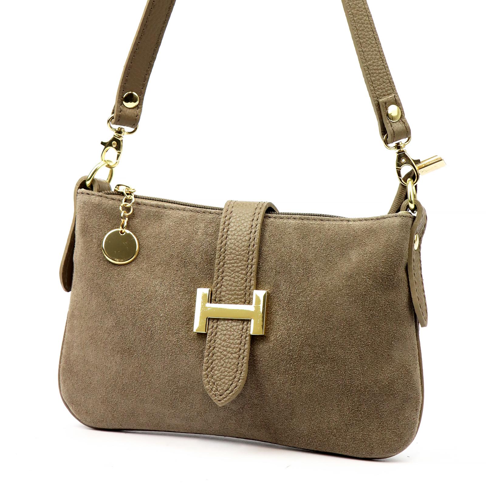 Hnědá Kožená kabelka Luka 860-52