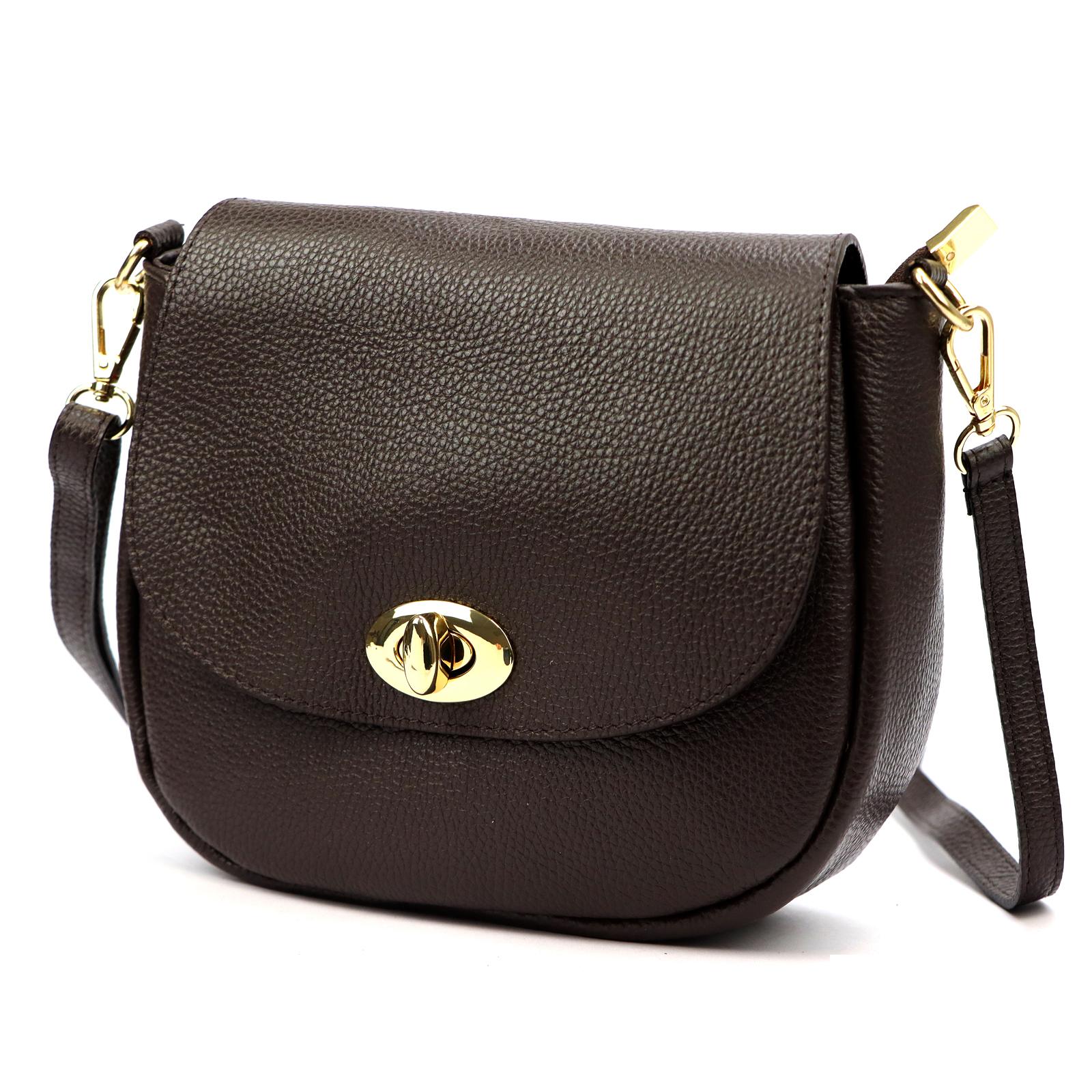 Hnědá Kožená kabelka Luka ORALLOD 040-62