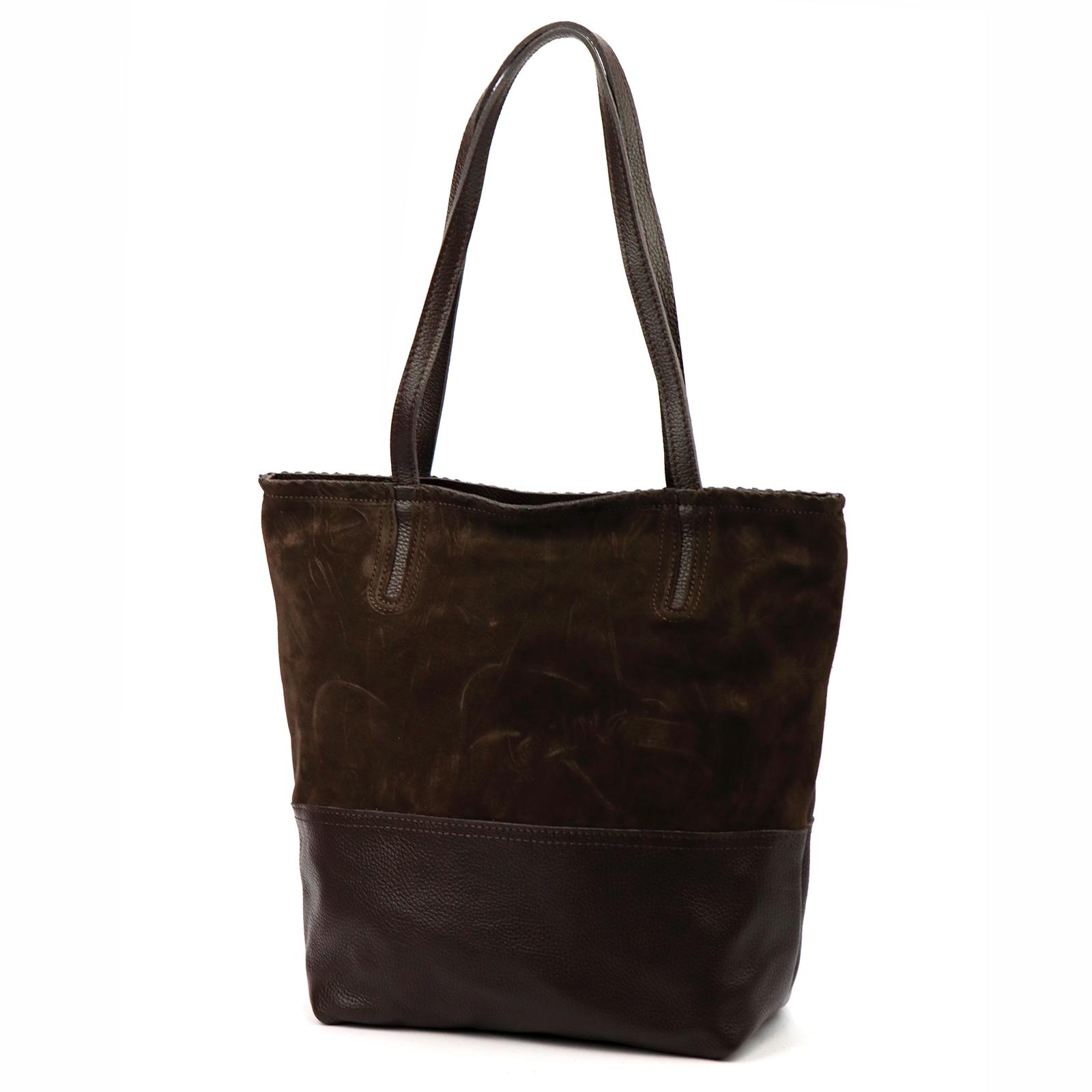 Hnědá Kožená kabelka Luka 840-62