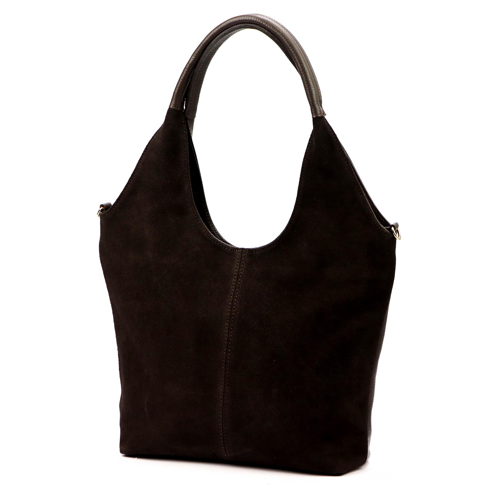 Hnědá Kožená kabelka Luka 310-62