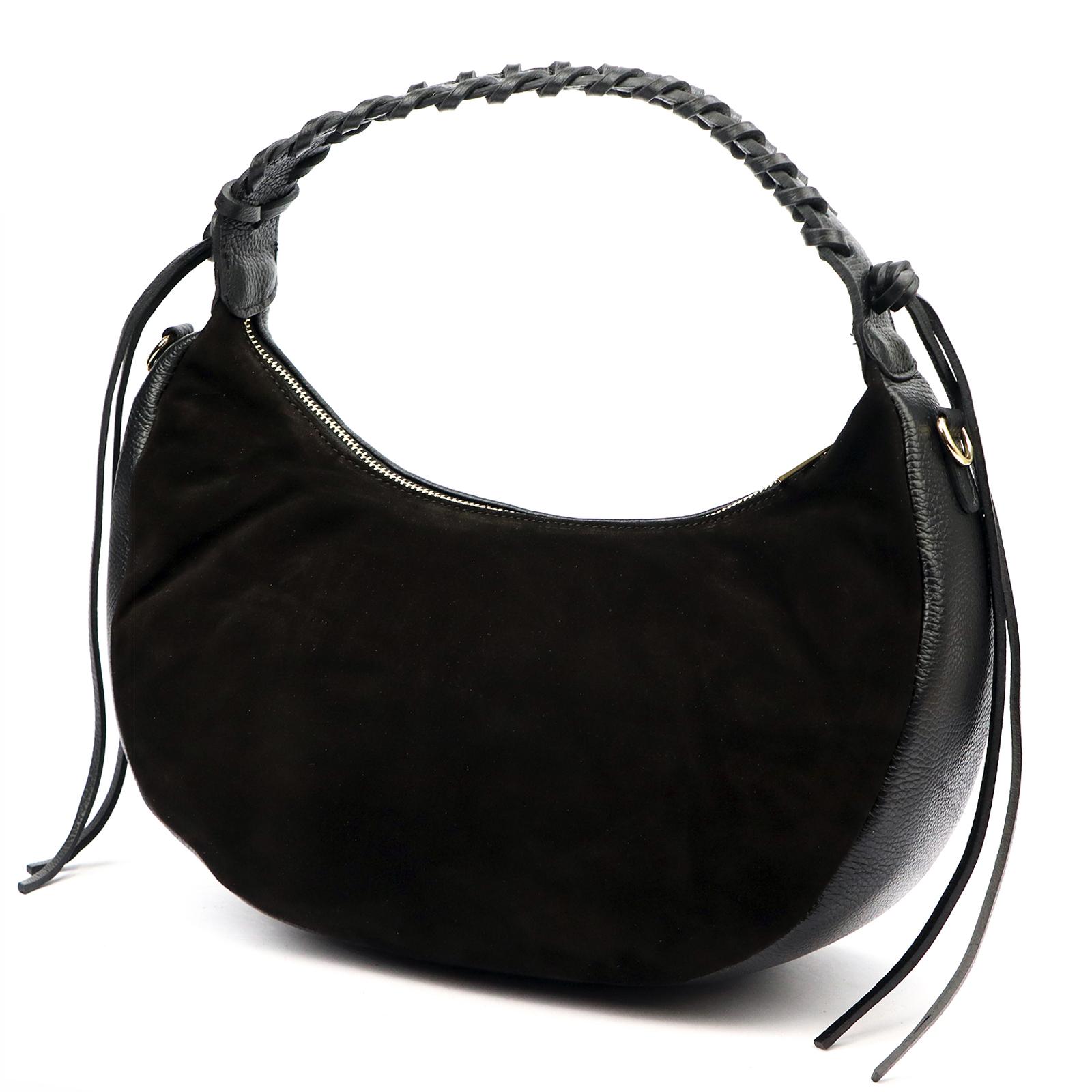 Černá Kožená kabelka Luka 930-62