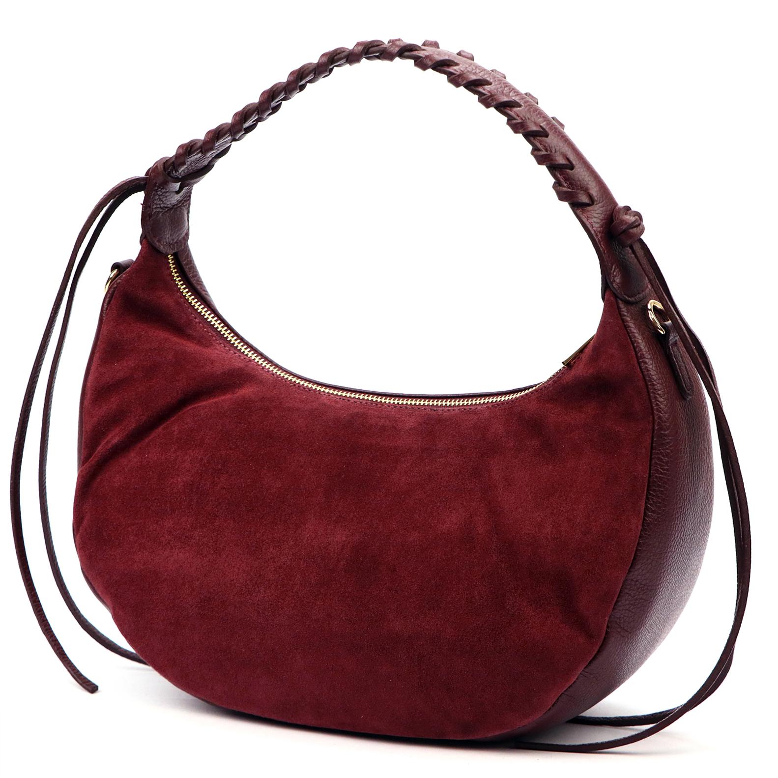 Červená Kožená kabelka Luka 930-62