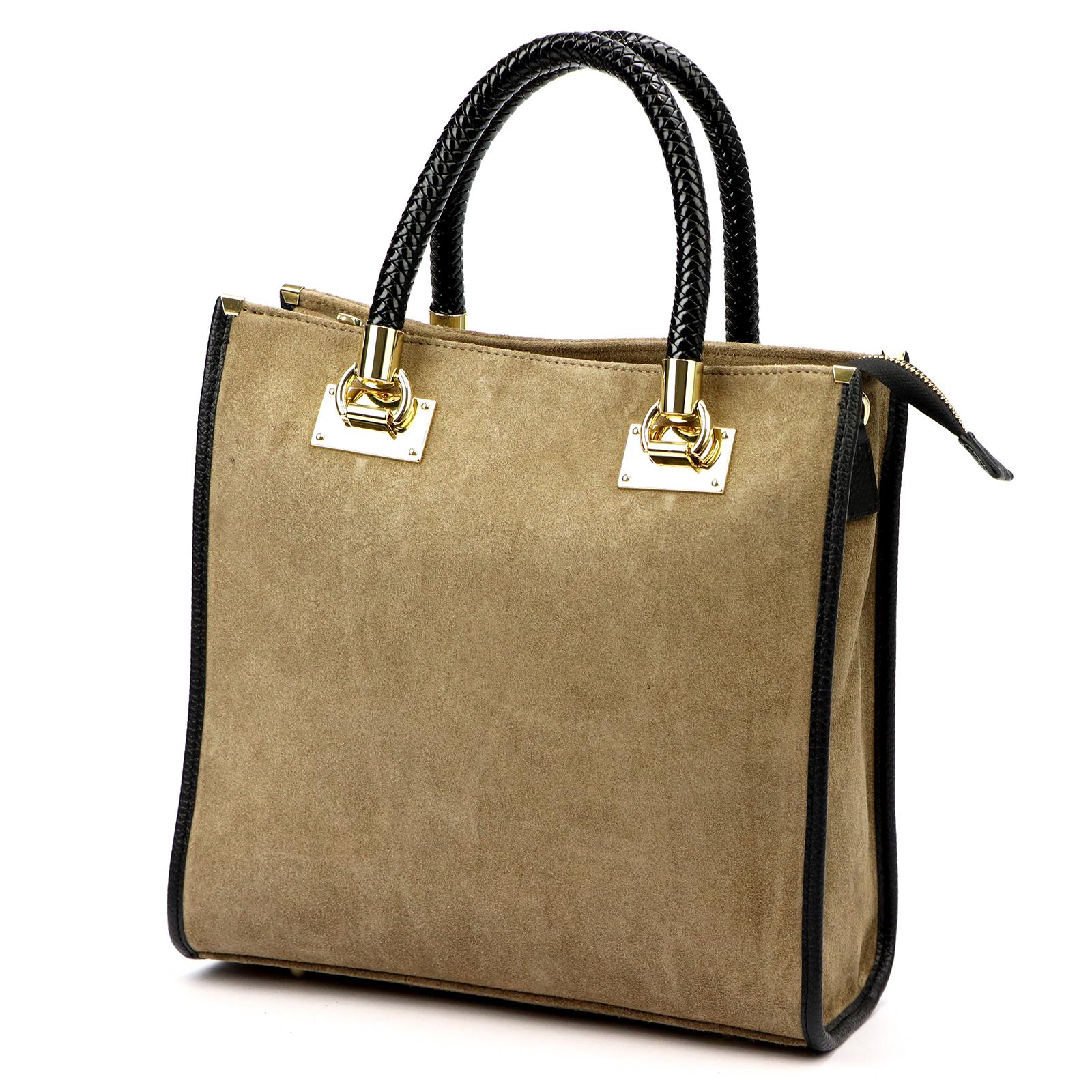 Hnědá Kožená kabelka Luka 370-62