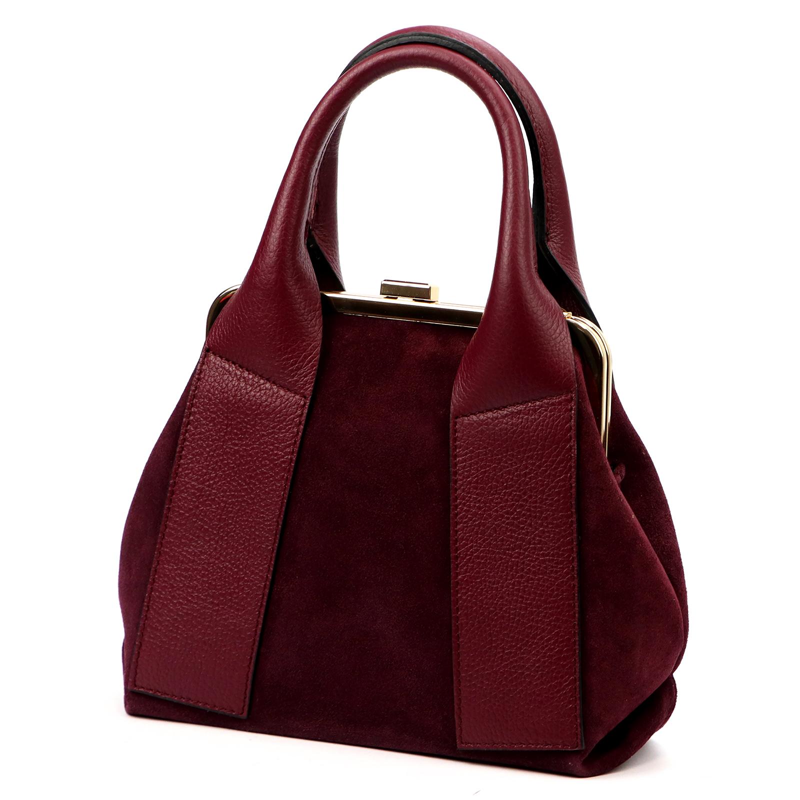 Červená Kožená kabelka Luka 460-62