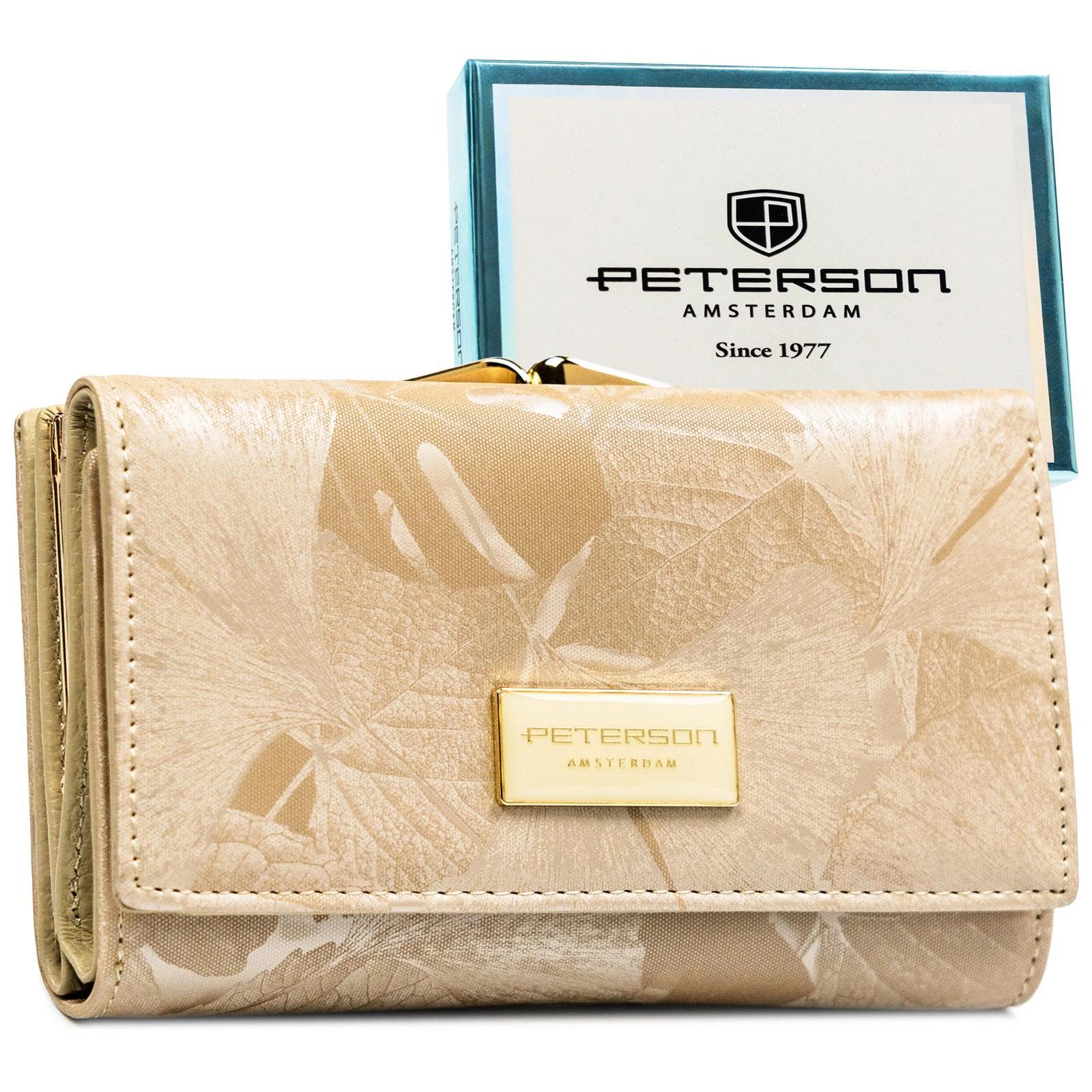 Béžová Peněženka Peterson FLM-801SP NTP