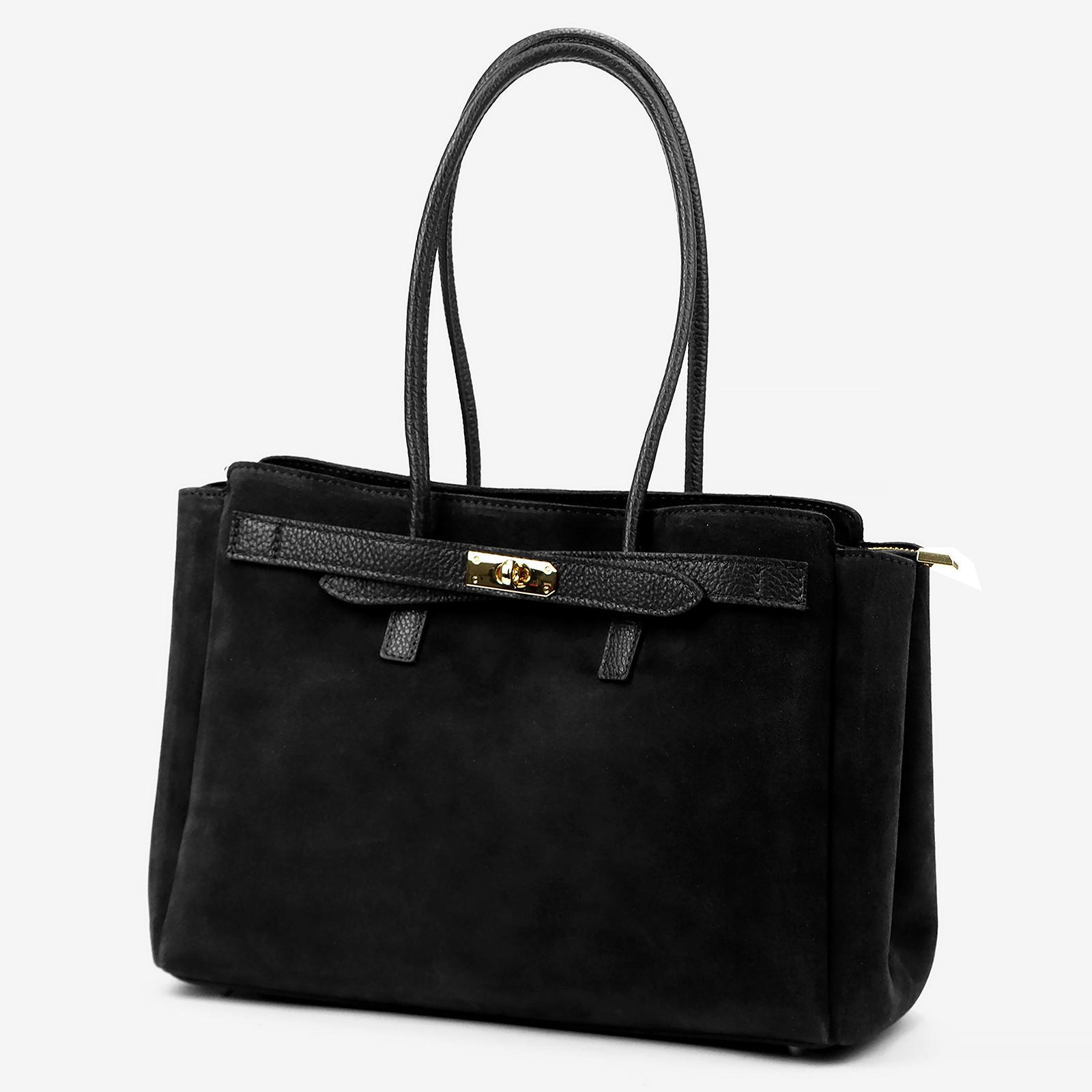 Černá Kožená kabelka Camilla 400.01 MUIMERP