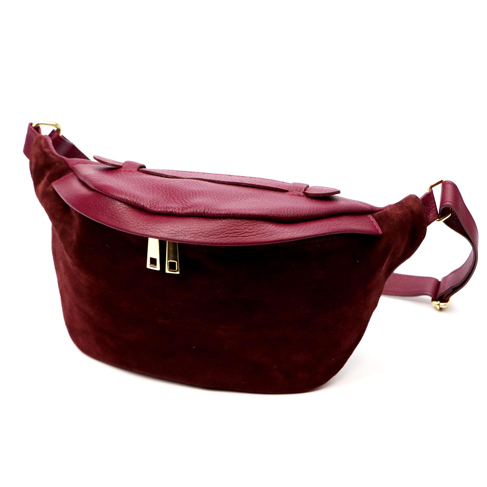 Červená Kožená kabelka Luka 020-62