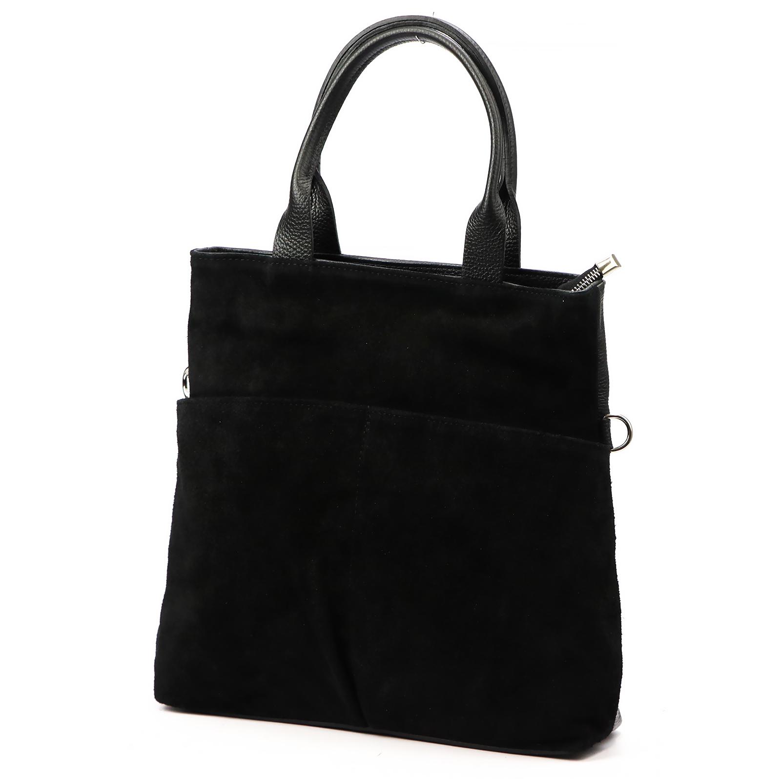 Černá Kožená kabelka Luka 660-62