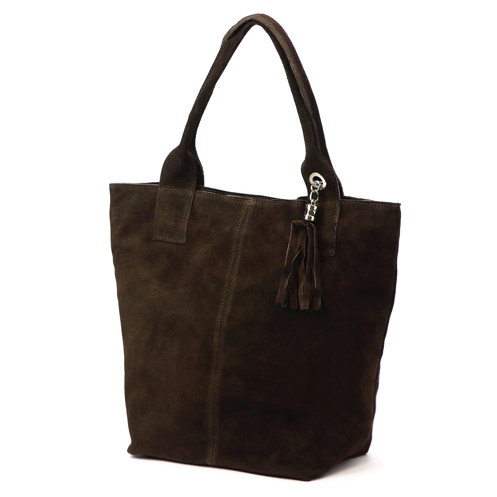 Hnědá Kožená kabelka Luka 620-62