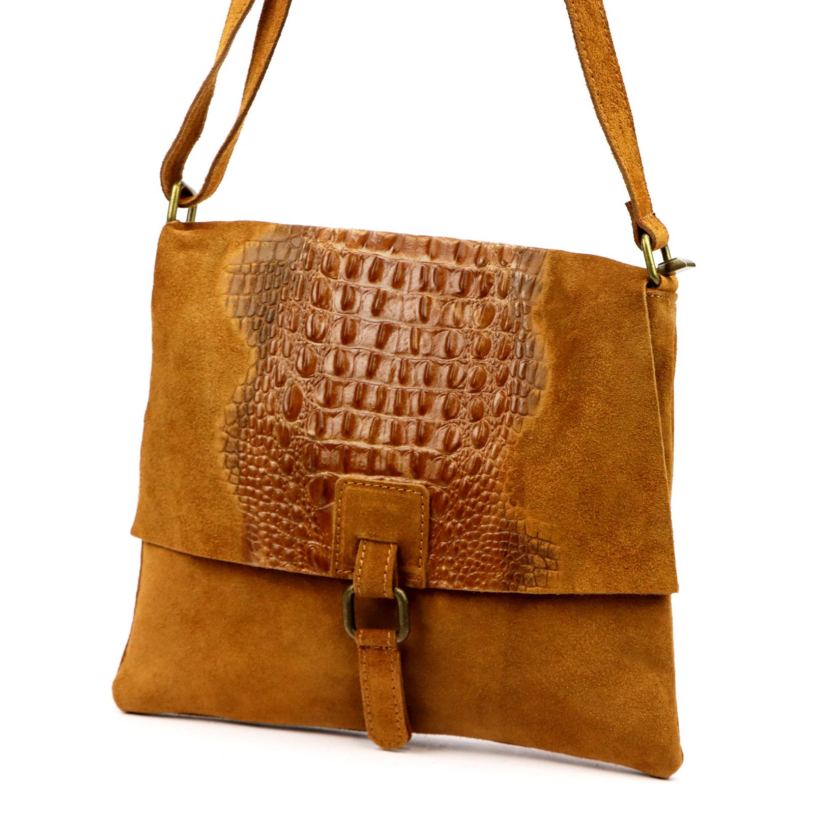 Hnědá Kožená kabelka Luka OCORC 670-62