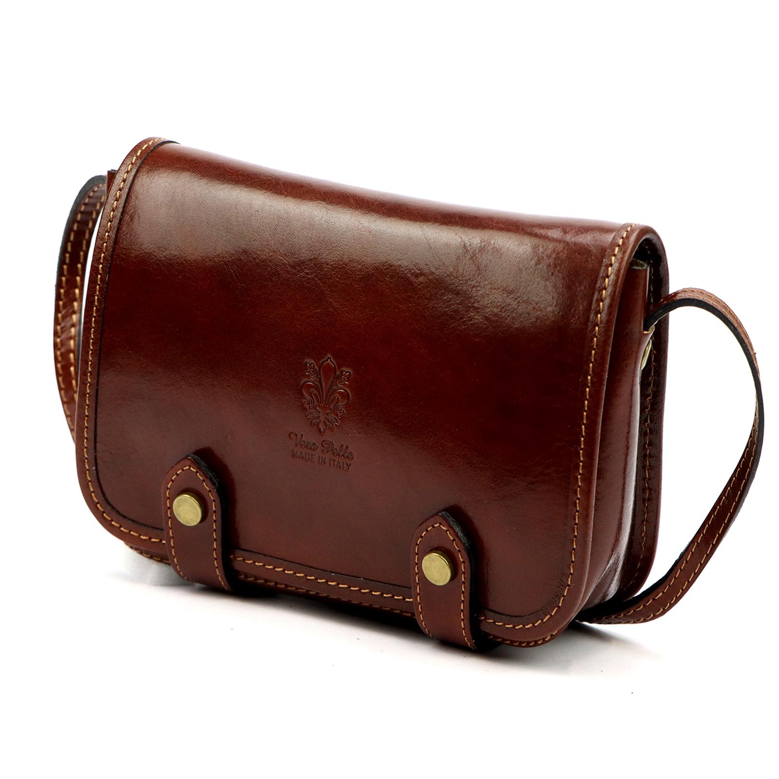 Hnědá Kožená kabelka Florence 85