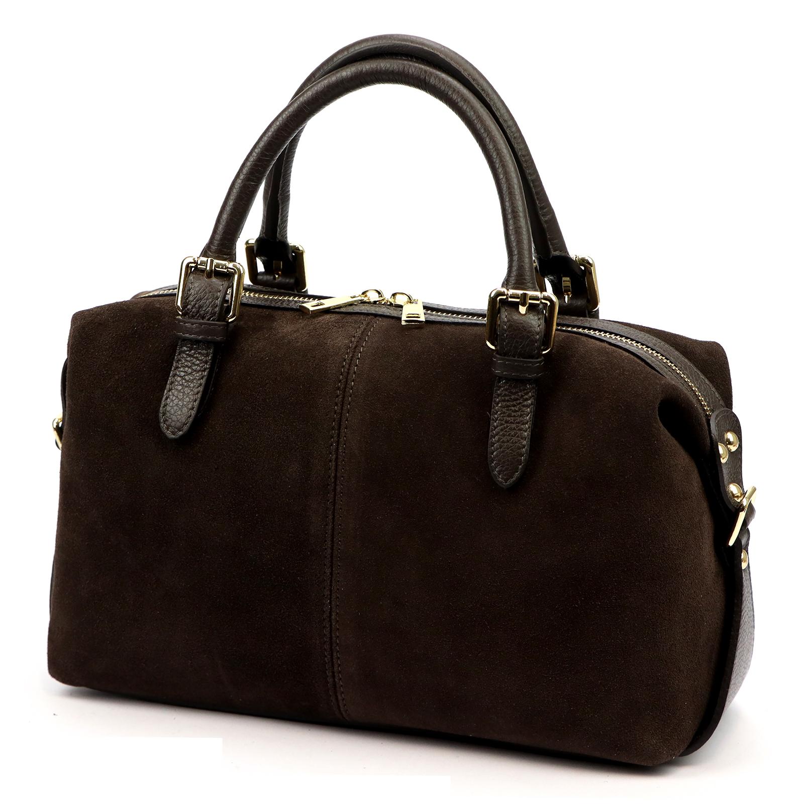 Hnědá Kožená kabelka Luka 870-62