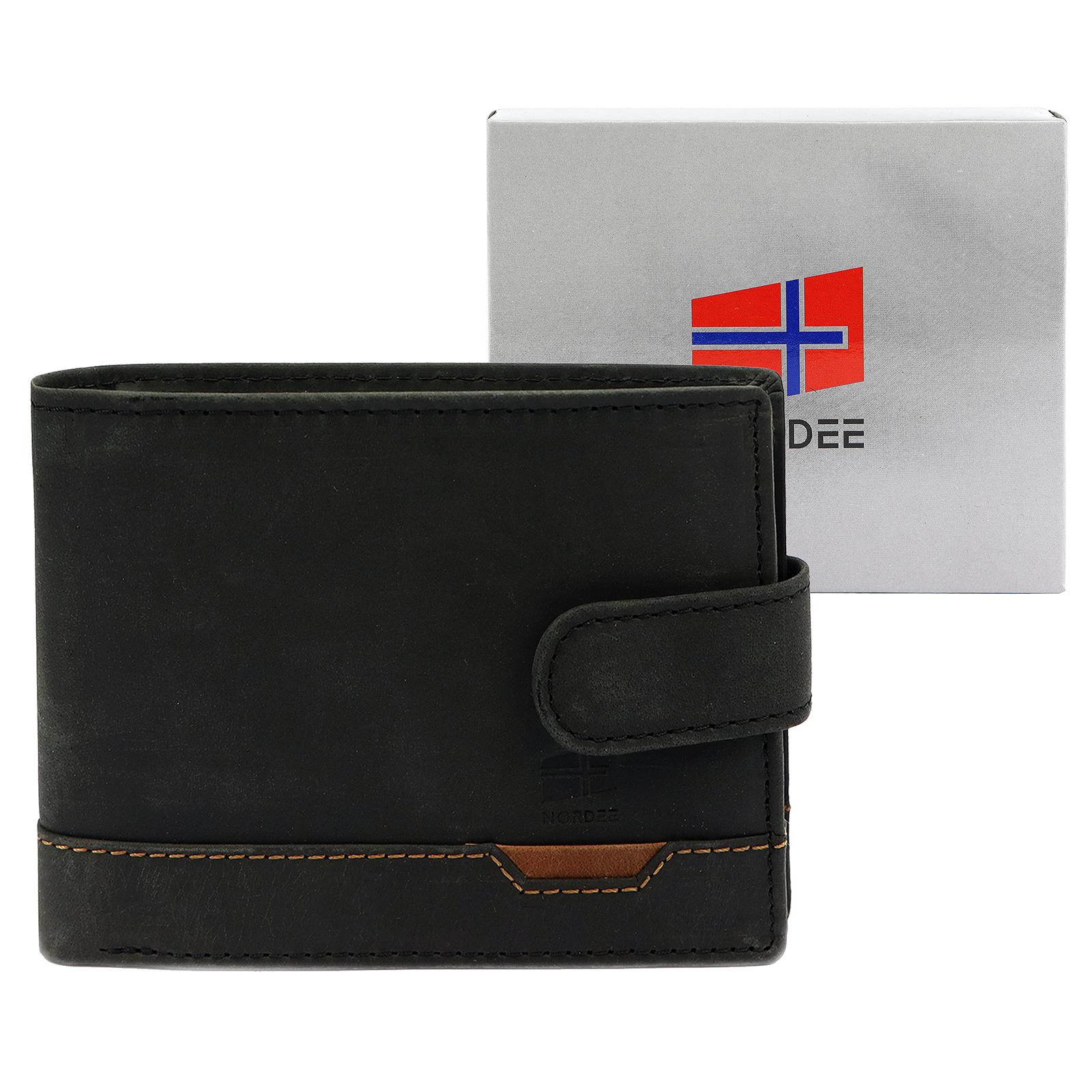 Černá Peněženka Nordee L299N TROJH