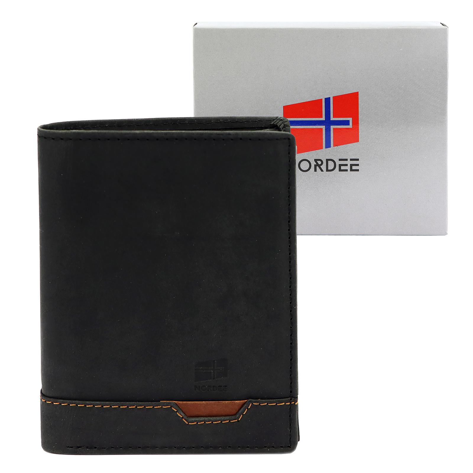 Černá Peněženka Nordee 4N TROJH