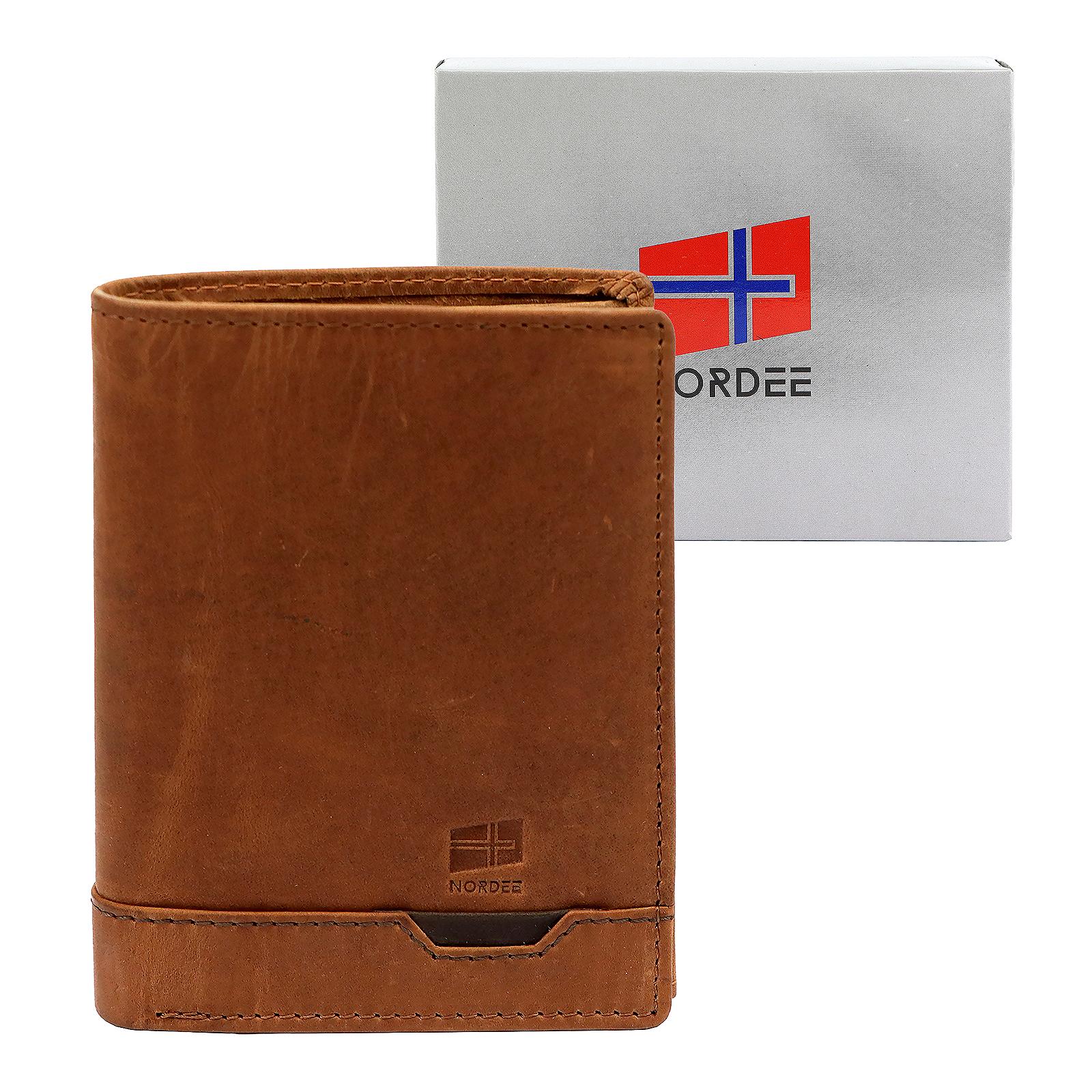 Hnědá Peněženka Nordee 4N TROJH