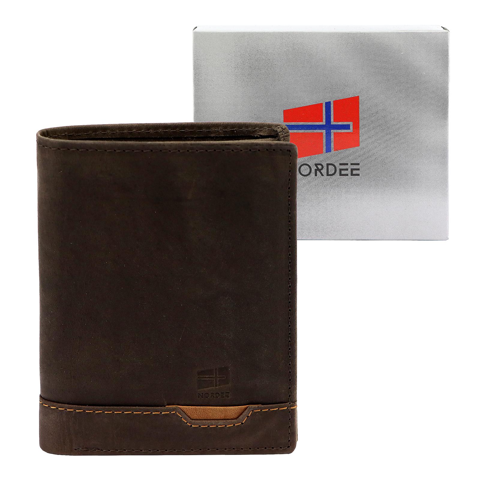 Hnědá Peněženka Nordee 4N TROJH