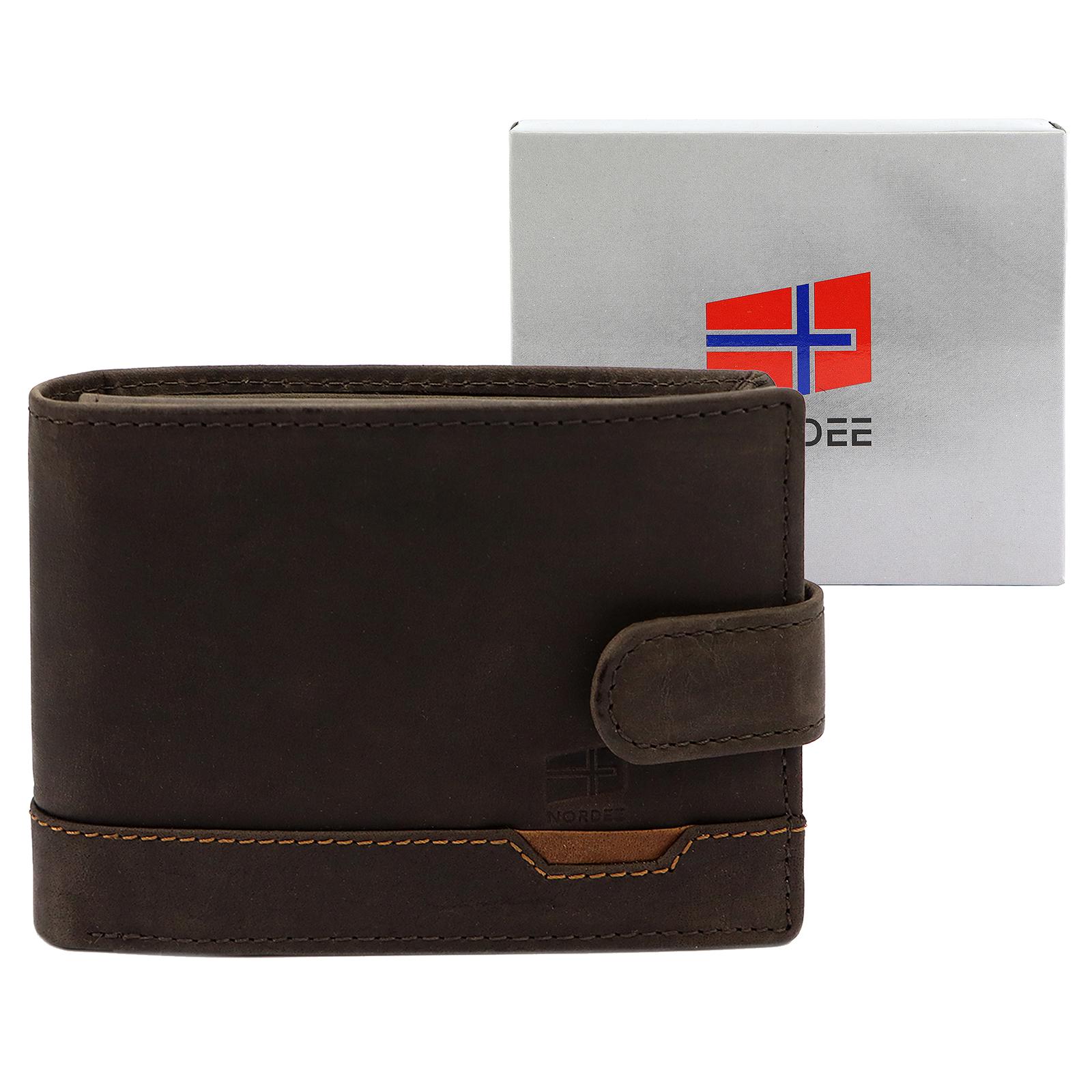 Hnědá Peněženka Nordee A6088 TROJH