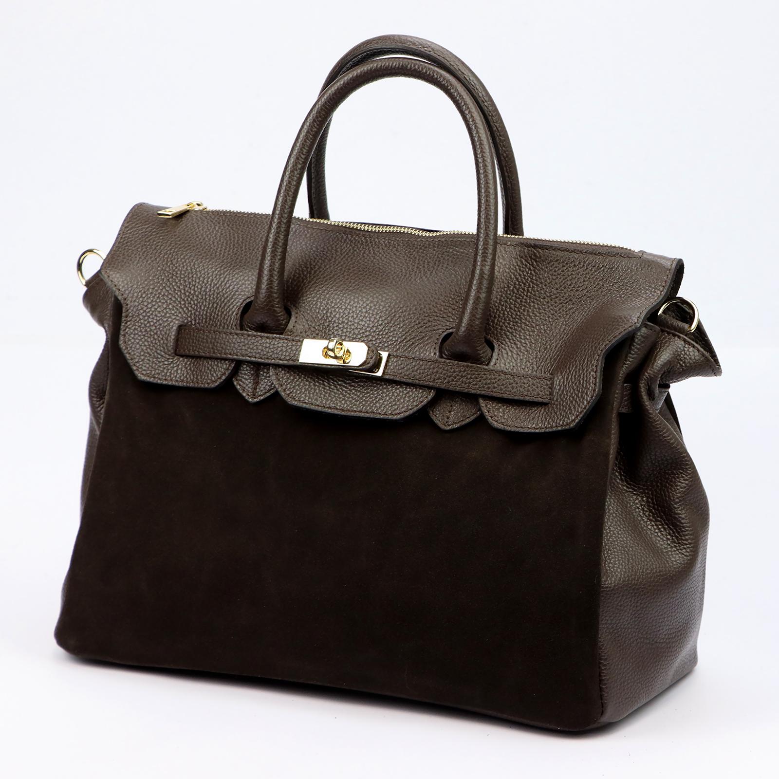 Hnědá Kožená kabelka Camilla 900.01 MUIMERP