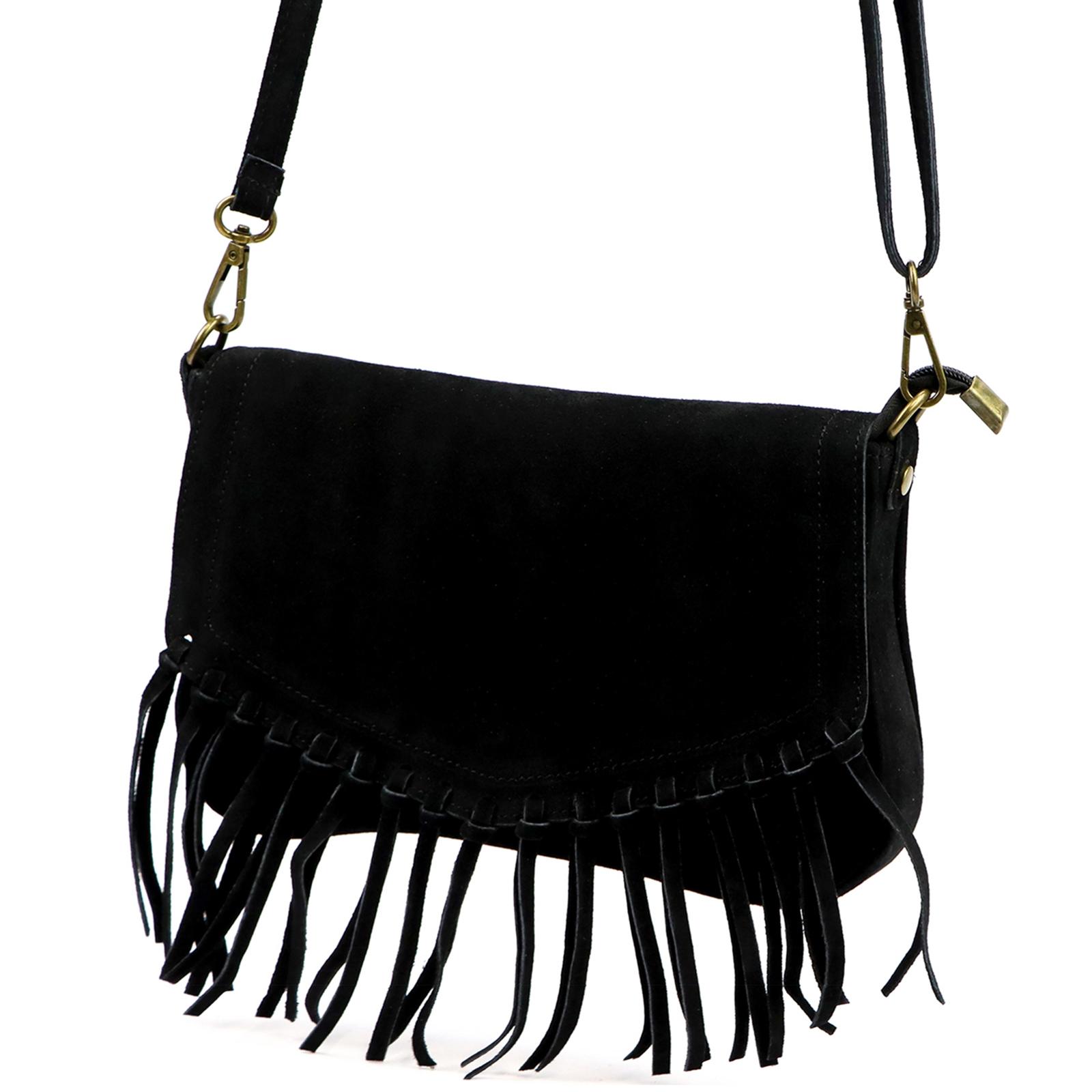 Černá Kožená kabelka Luka 680-52