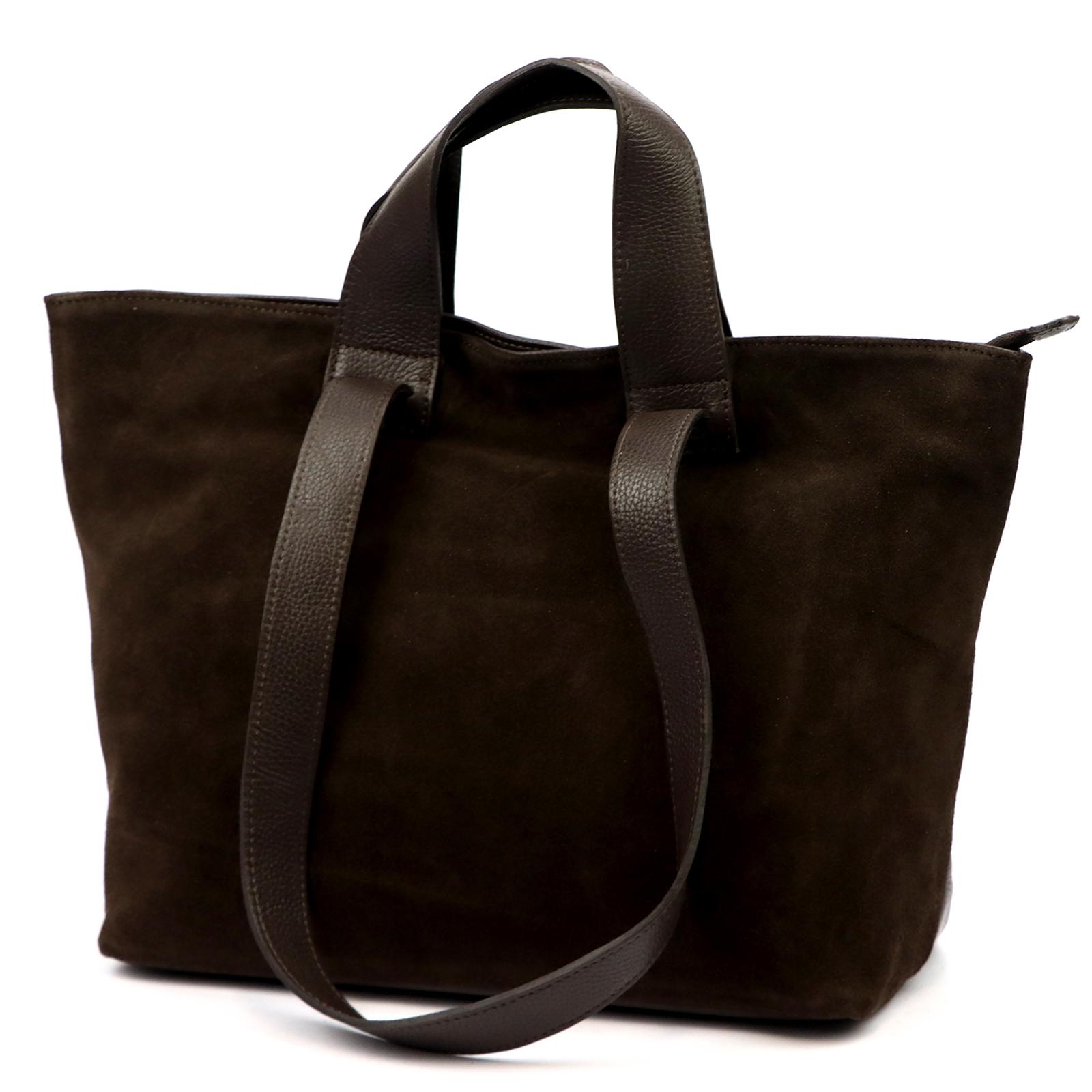 Hnědá Kožená kabelka Luka 770-52