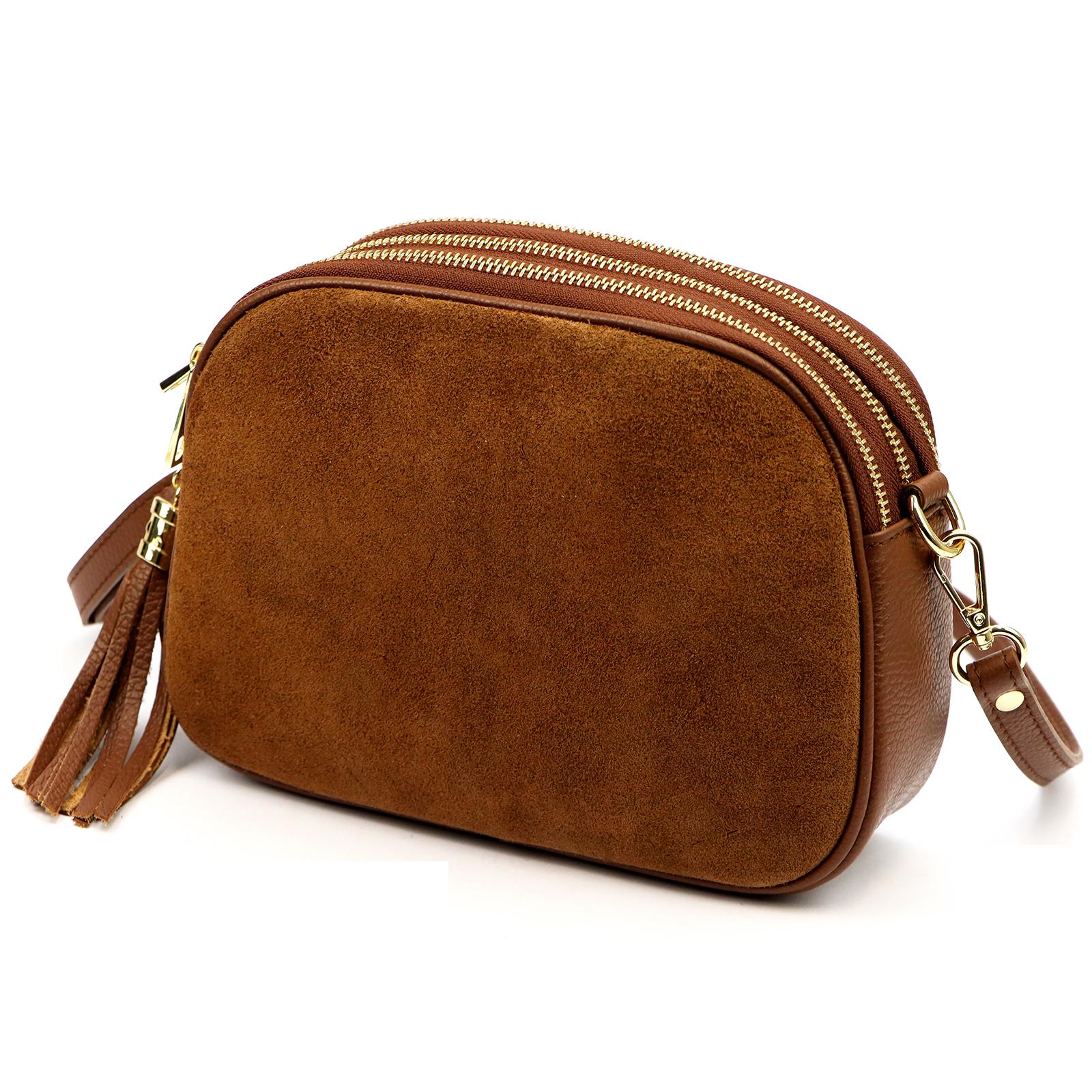 Hnědá Kožená kabelka Luka 530-62