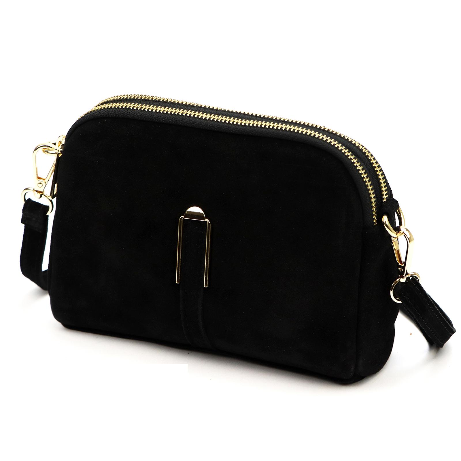 Černá Kožená kabelka Luka 480-52